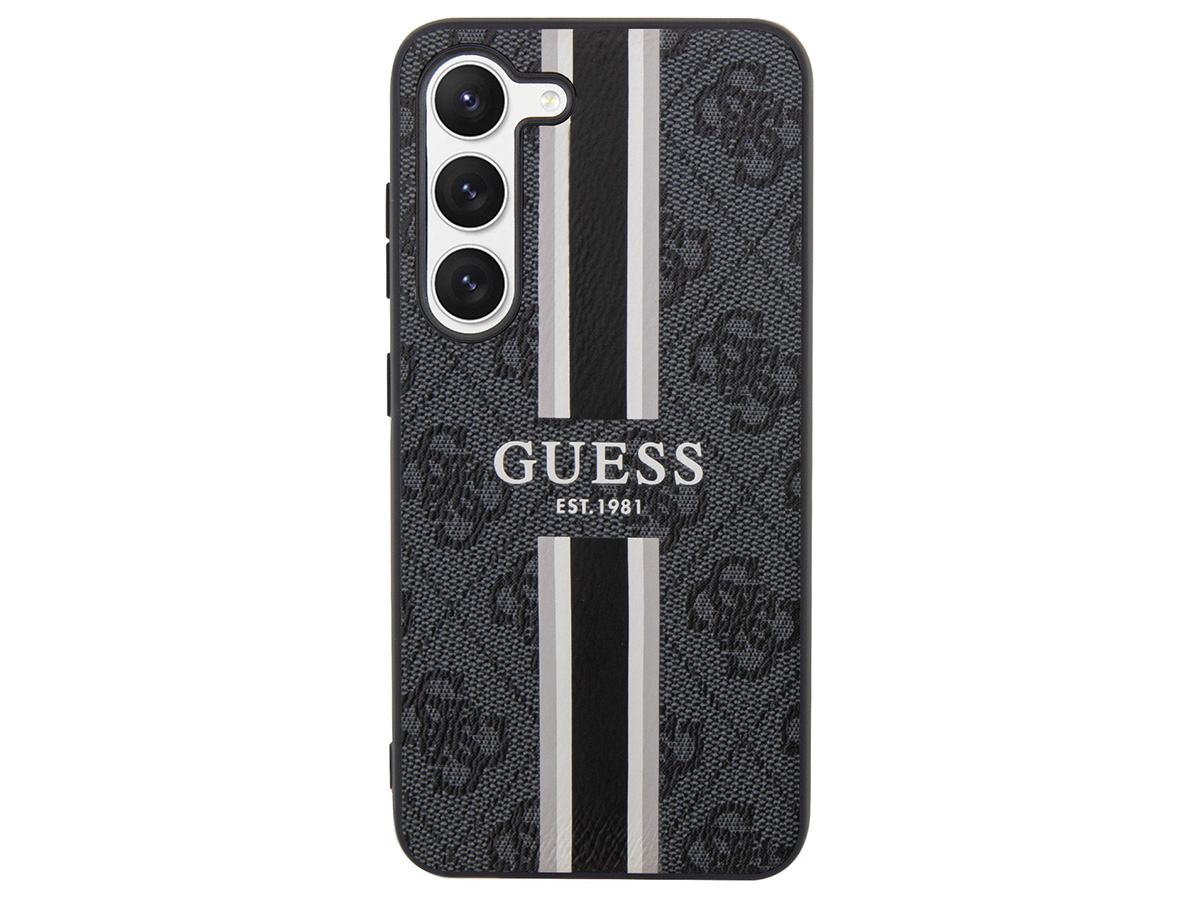 Guess College Monogram Case Grijs - Samsung Galaxy S23 hoesje