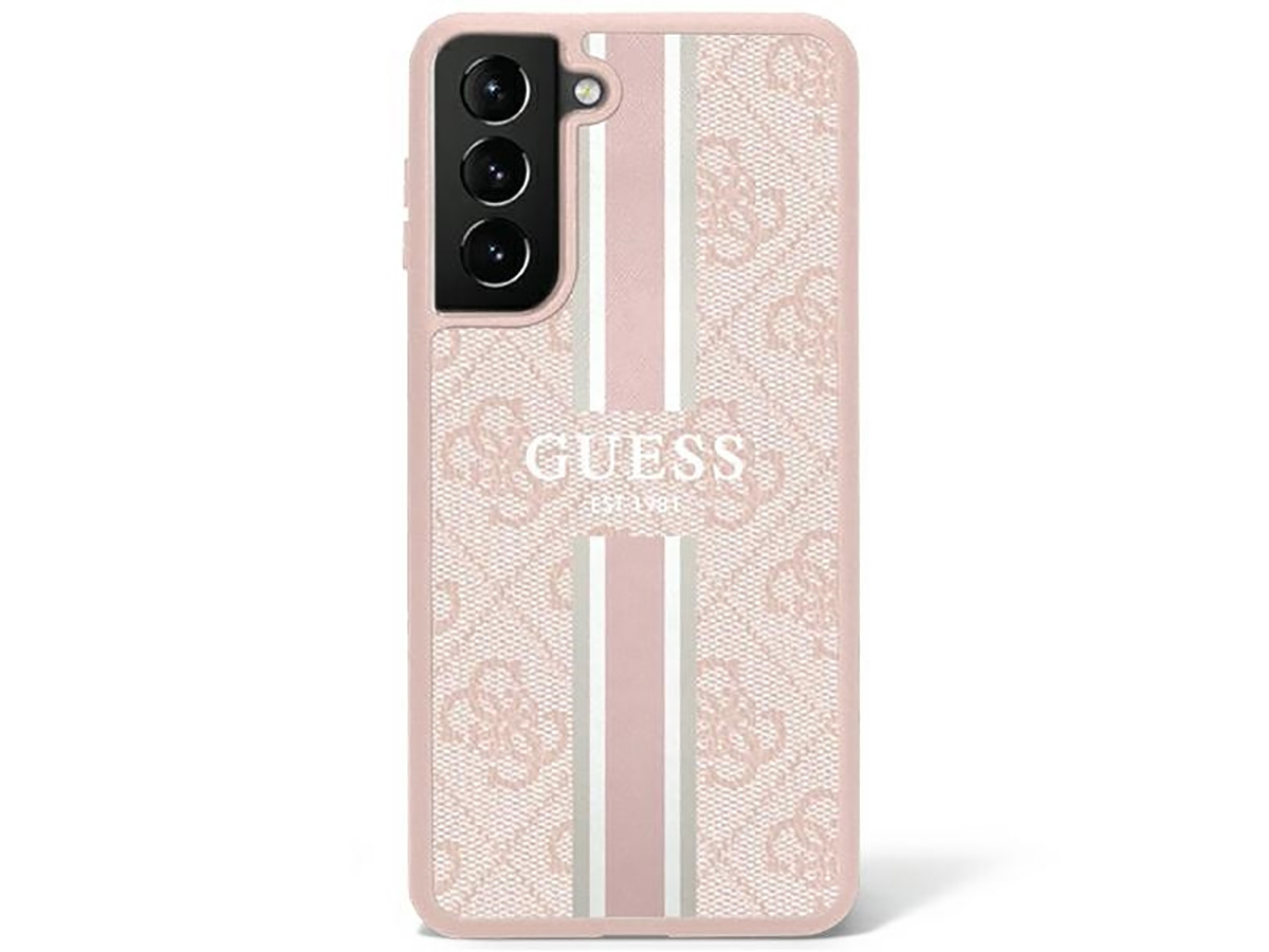 Guess College Monogram Case Roze - Samsung Galaxy S23 hoesje