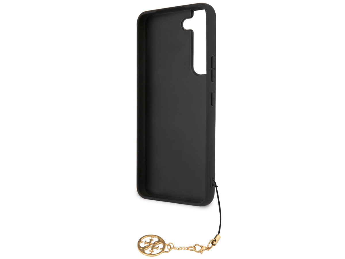 Guess Monogram Charm Case Bruin - Samsung Galaxy S23 hoesje