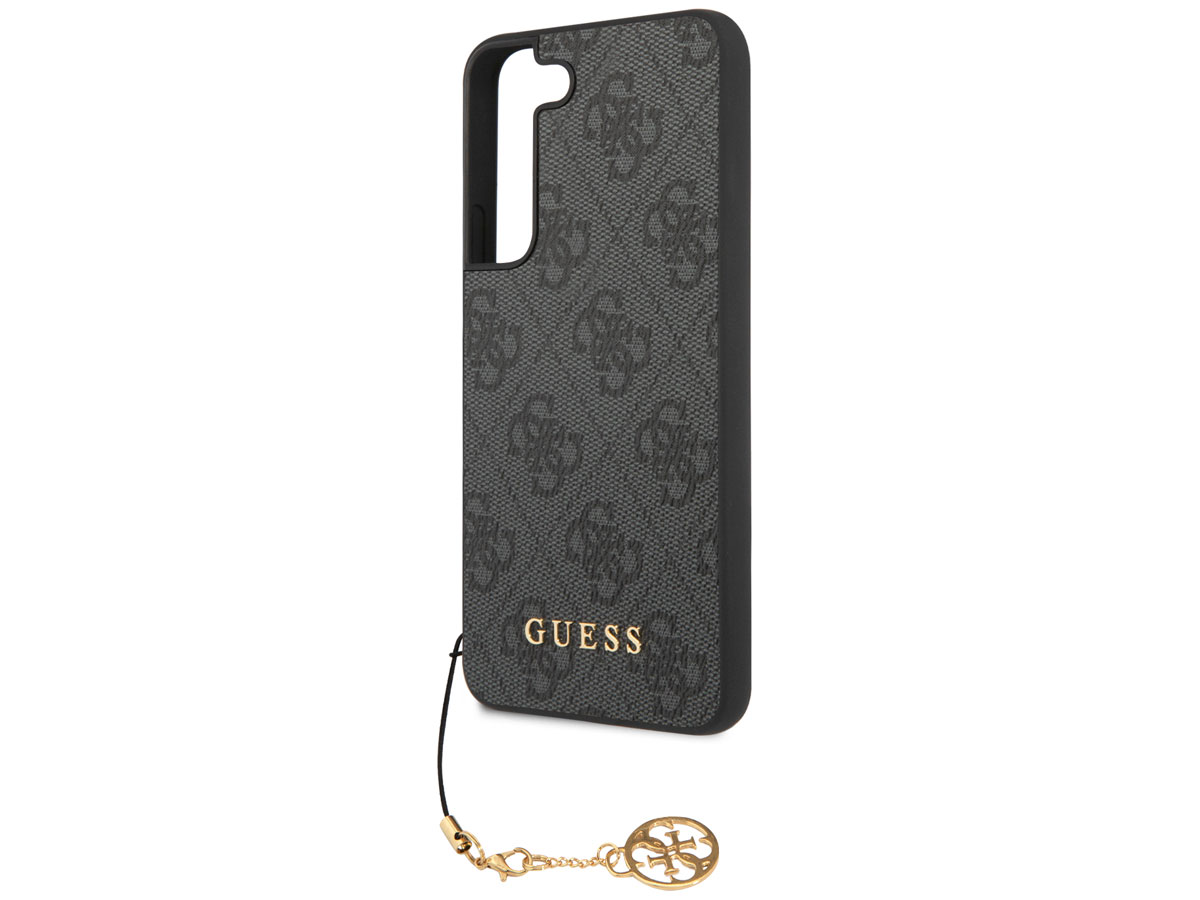 Guess Monogram Charm Case Grijs - Samsung Galaxy S23 hoesje