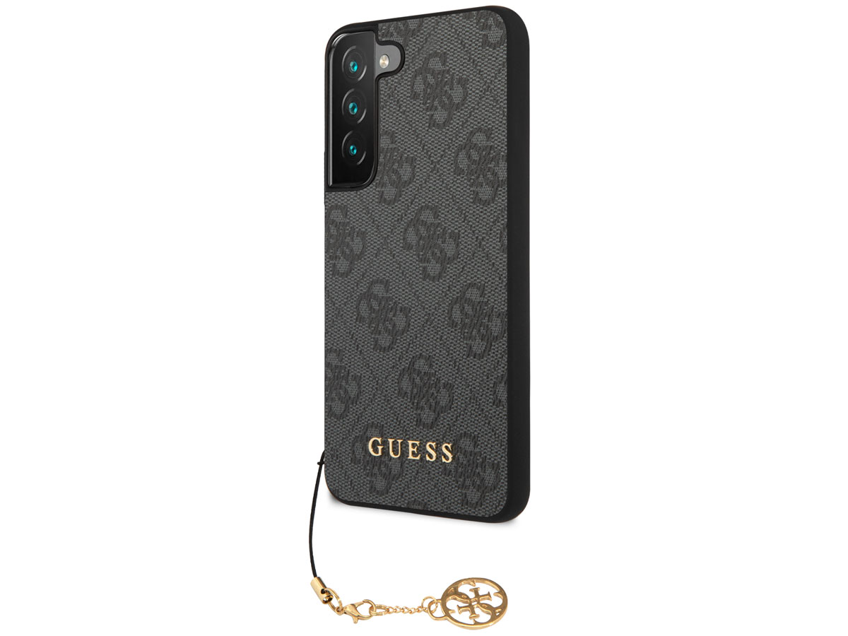 Guess Monogram Charm Case Grijs - Samsung Galaxy S23 hoesje