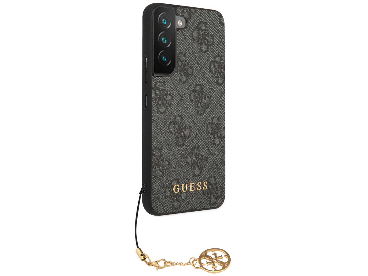 Guess Monogram Charm Case Grijs - Samsung Galaxy S23 hoesje