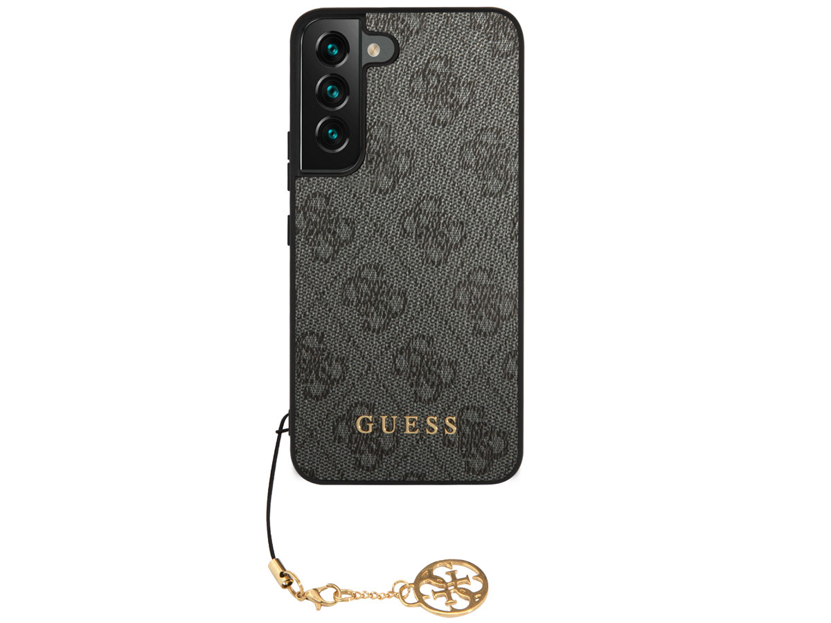 Guess Monogram Charm Case Grijs - Samsung Galaxy S23 hoesje