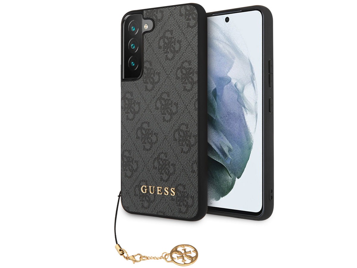 Guess Monogram Charm Case Grijs - Samsung Galaxy S23 hoesje