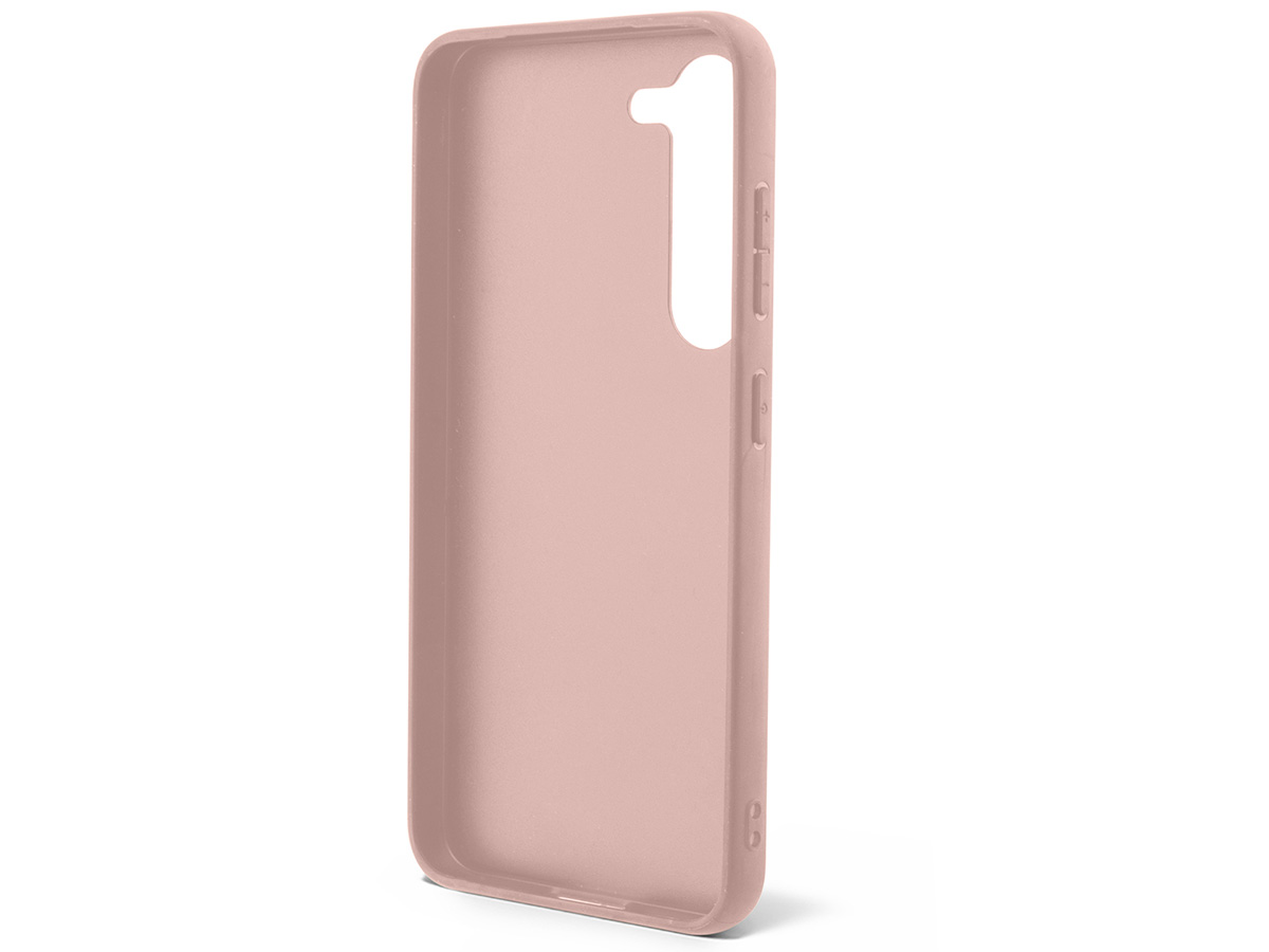 Guess Monogram Stripe Case Roze - Samsung Galaxy S23 hoesje