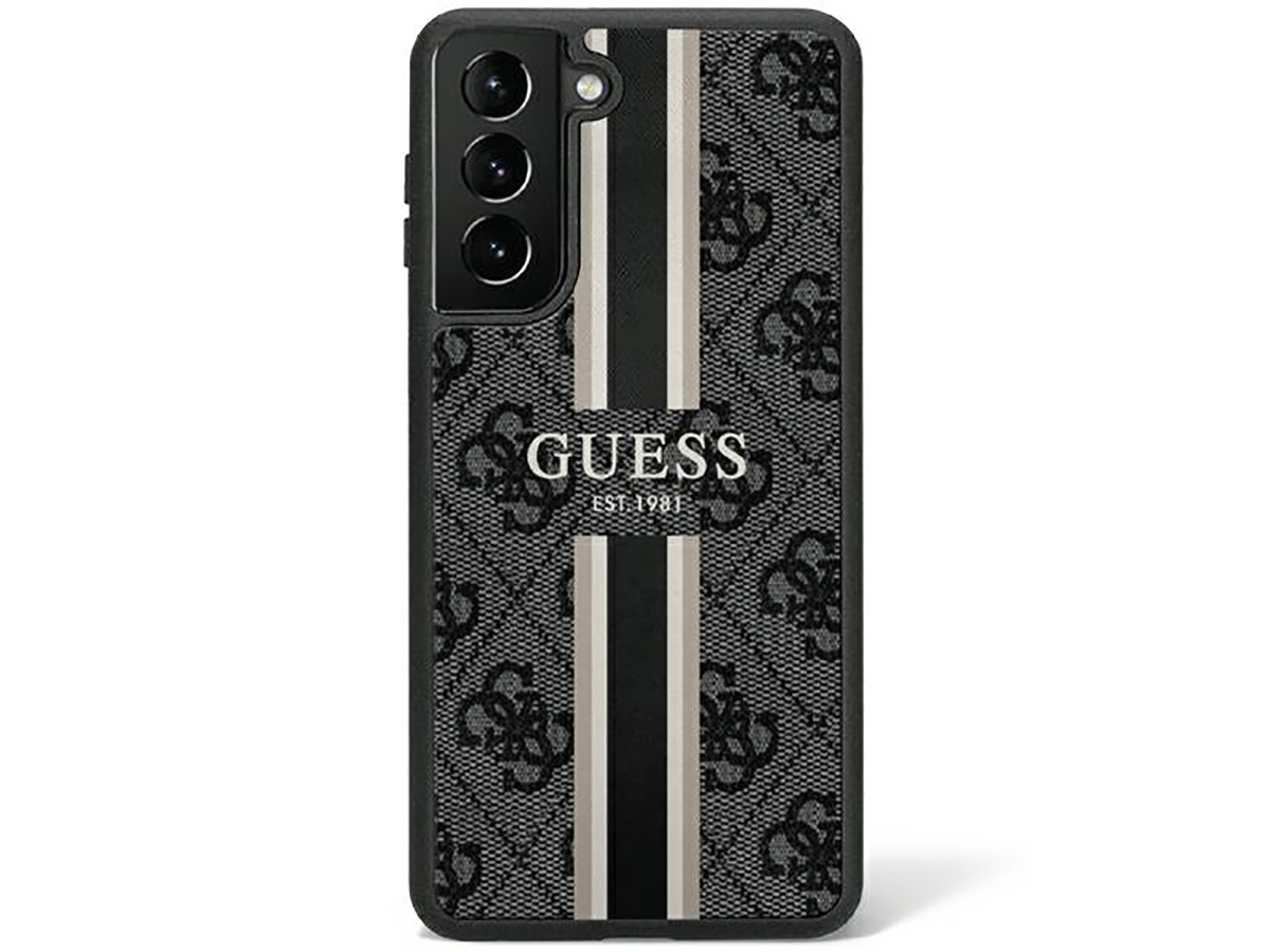 Guess College Monogram Case Grijs - Samsung Galaxy S23+ hoesje