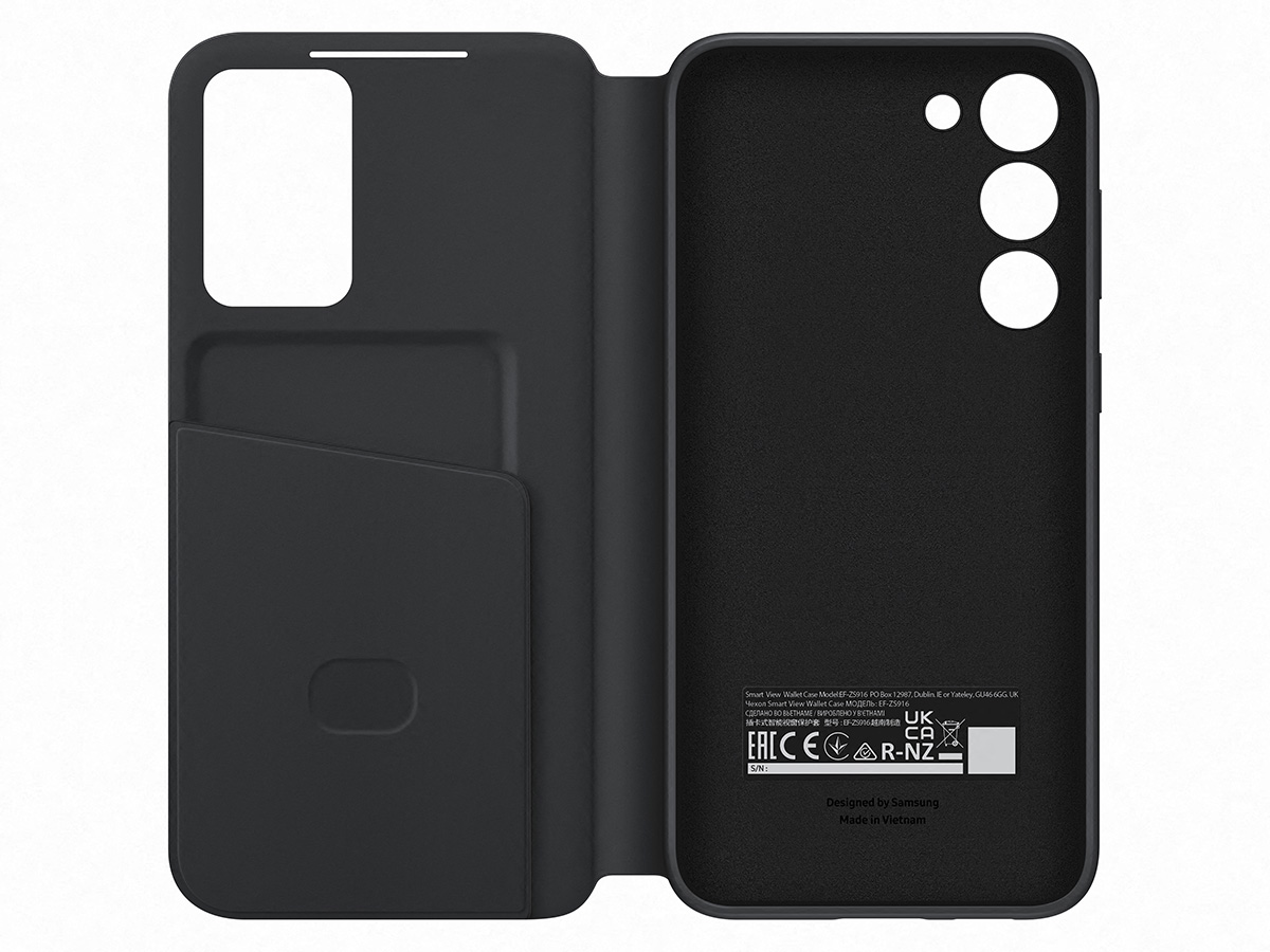 Samsung Galaxy S23+ Smart View Wallet Case Zwart (EF-ZS916CB)