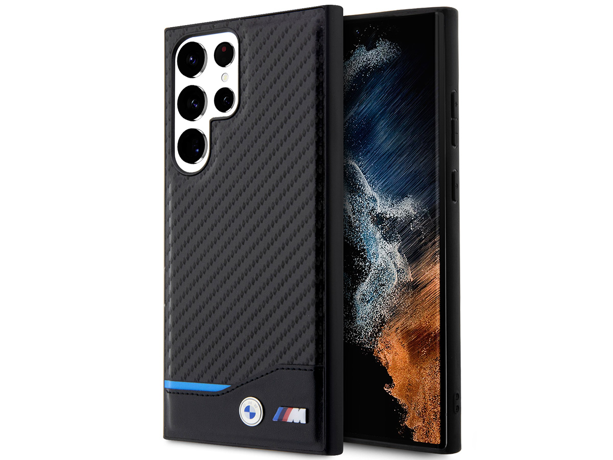 BMW M Carbon Look Case - Samsung Galaxy S23 Ultra hoesje