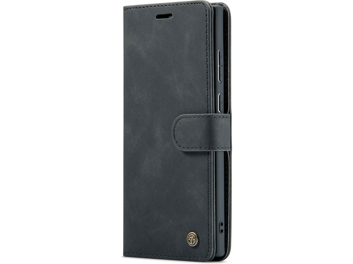 CaseMe 2in1 Magnetic Bookcase Zwart - Samsung Galaxy S23 Ultra Hoesje