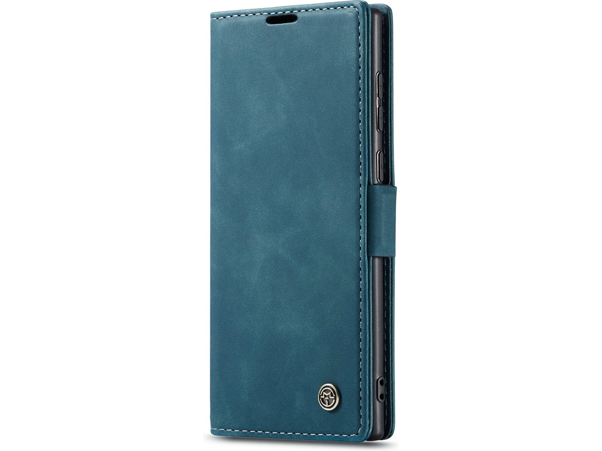 CaseMe Vintage BookCase Groen - Samsung Galaxy S23 Ultra hoesje