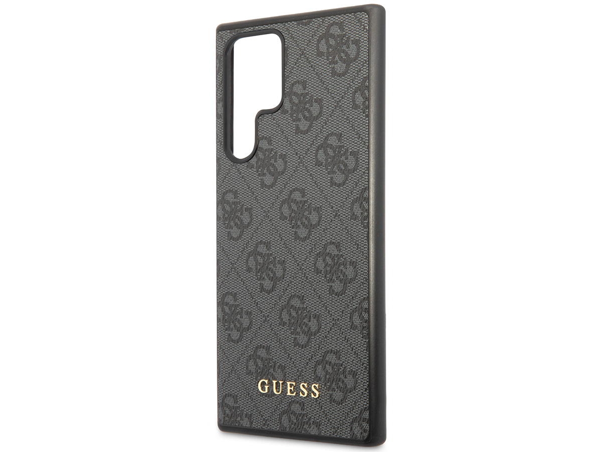 Guess Monogram Case Grijs - Samsung Galaxy S23 Ultra hoesje