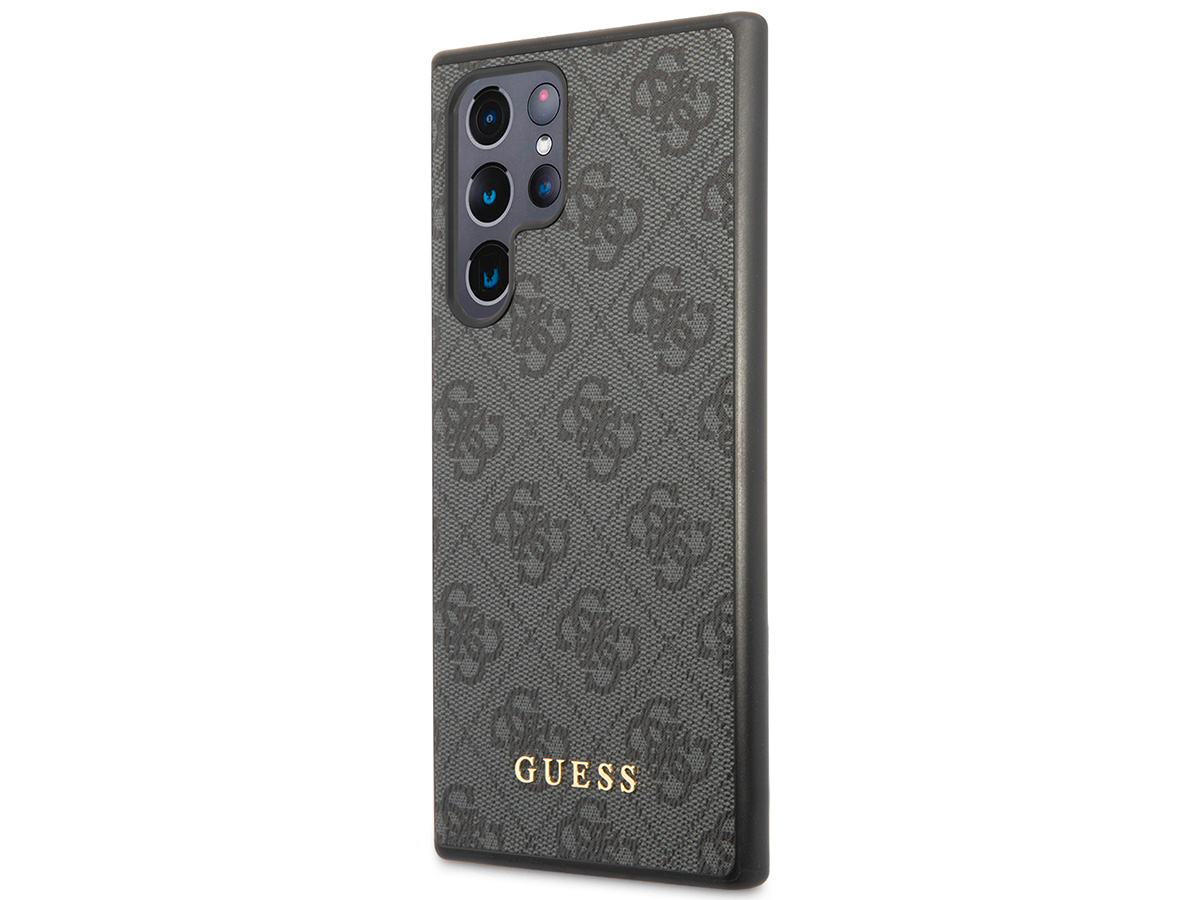 Guess Monogram Case Grijs - Samsung Galaxy S23 Ultra hoesje