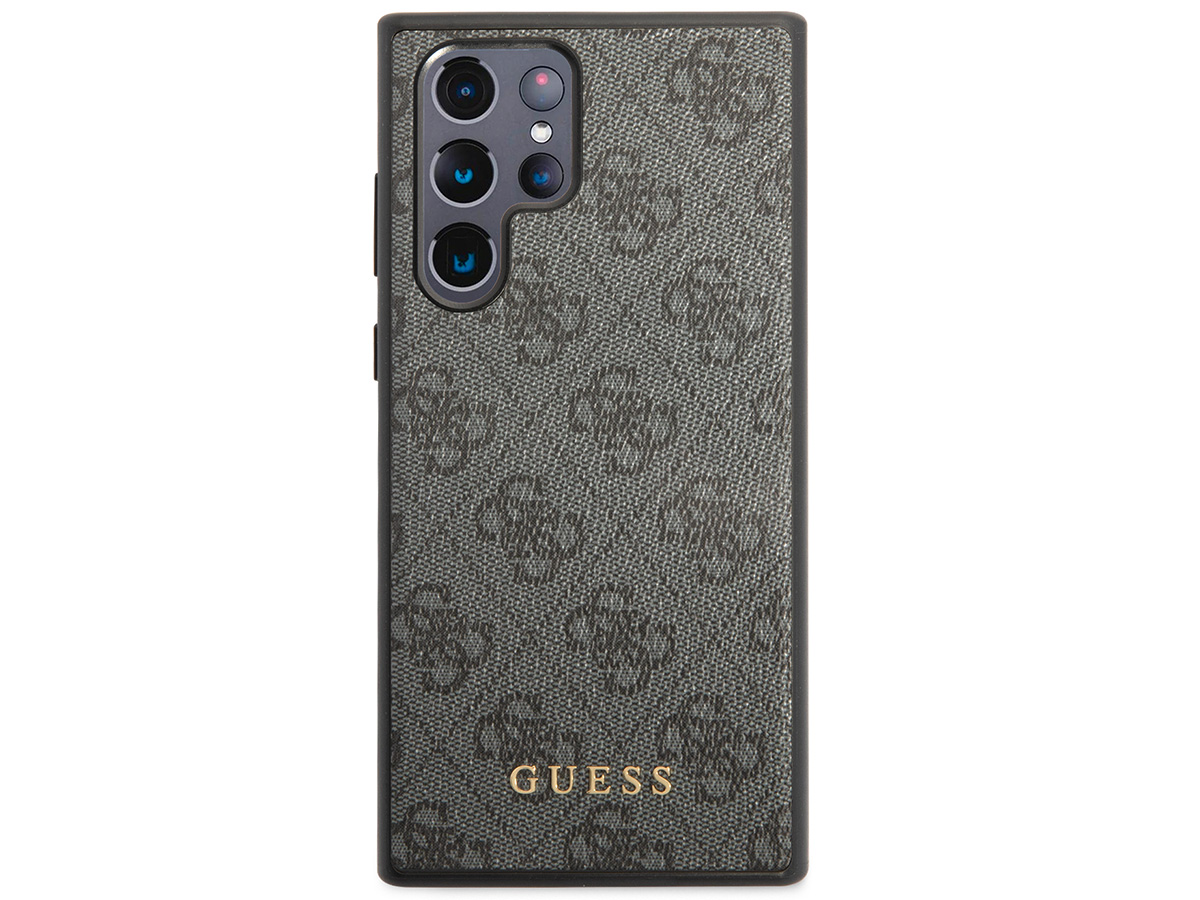 Guess Monogram Case Grijs - Samsung Galaxy S23 Ultra hoesje