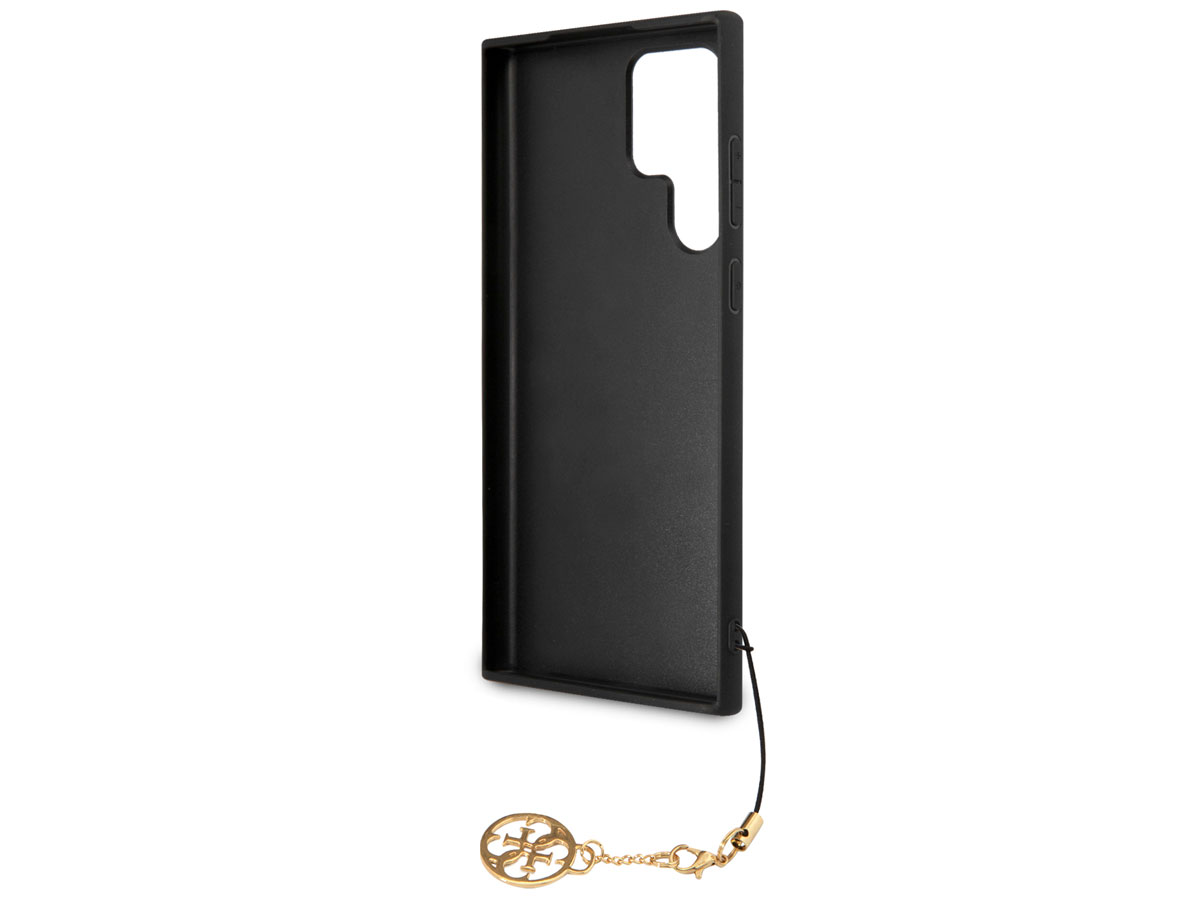 Guess Monogram Charm Case Grijs - Samsung Galaxy S23 Ultra hoesje