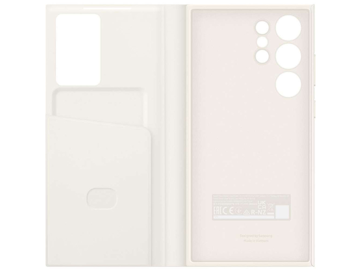 Samsung Galaxy S23 Ultra Smart View Wallet Case Crème (EF-ZS918CU)