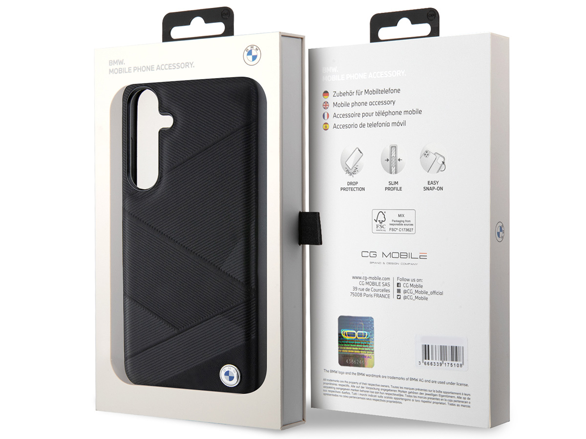 BMW Crossing Lines Leather Case - Samsung Galaxy S24 hoesje