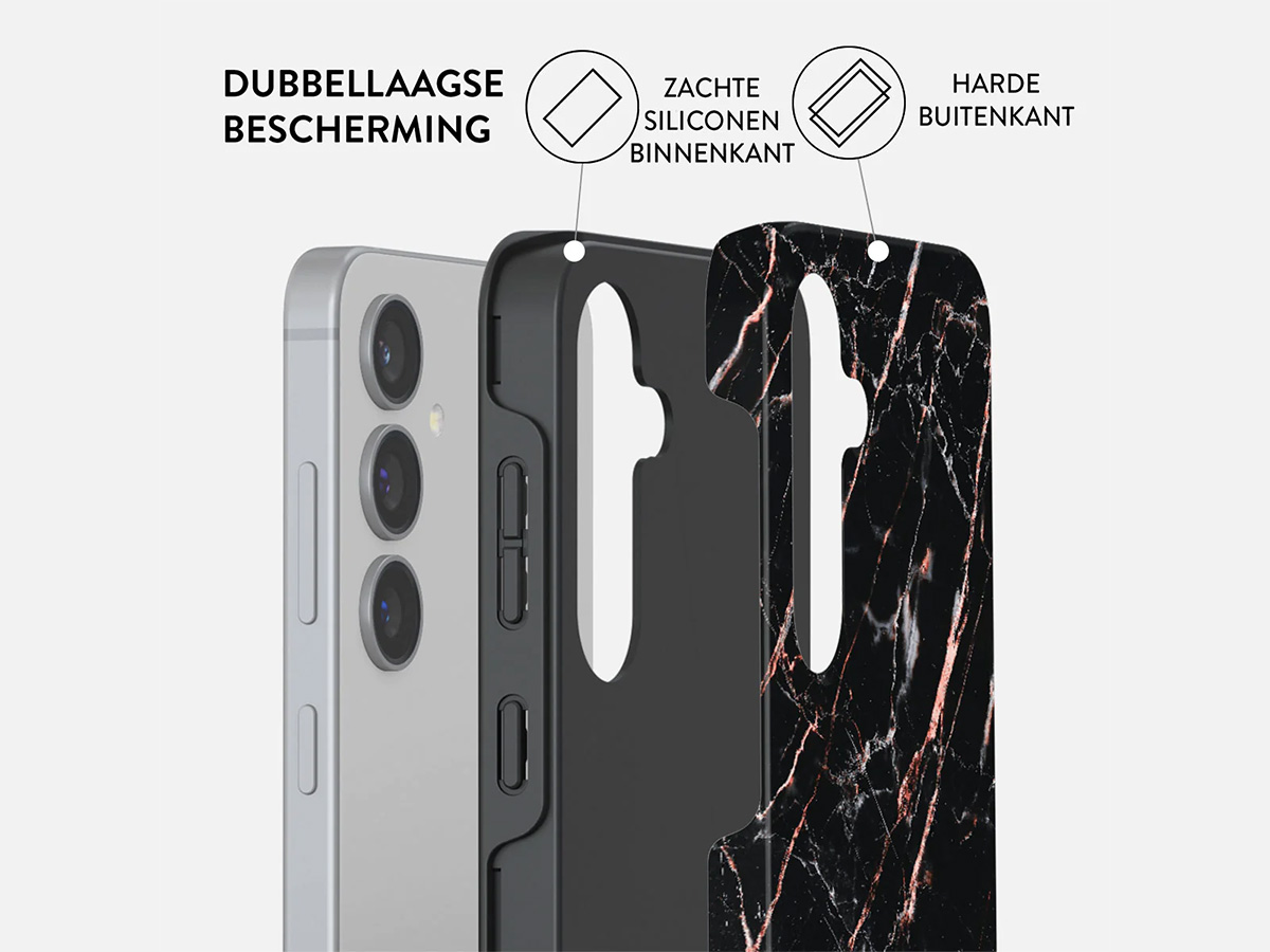 Burga Tough Case Rose Gold Marble - Samsung Galaxy S24 Hoesje