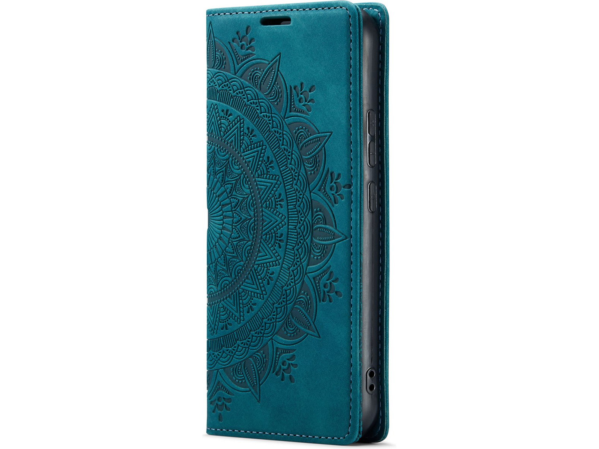 CaseMania Mandala BookCase Groen - Samsung Galaxy S24 hoesje