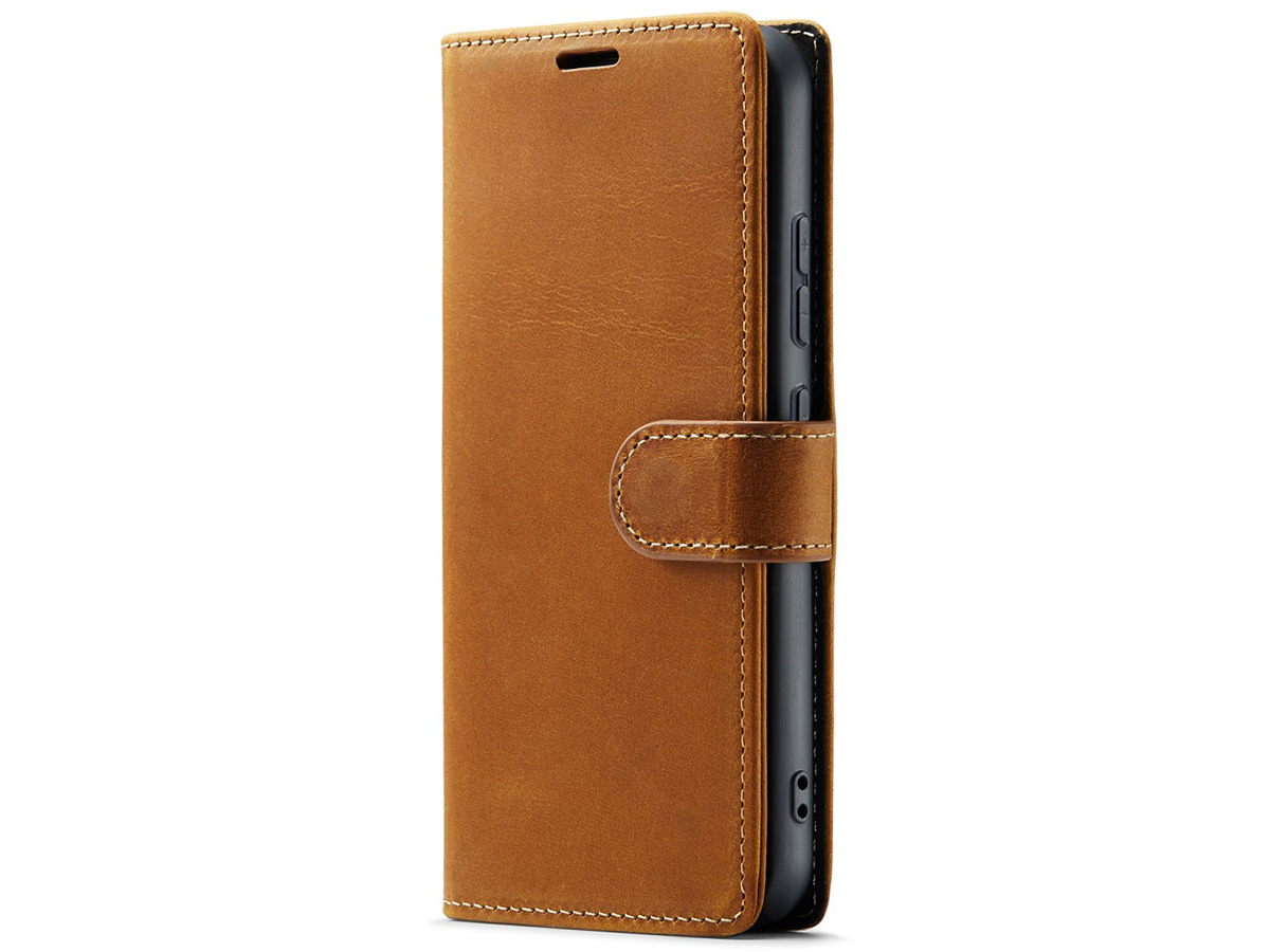 CaseMania Vintage Leather Case Cognac - Samsung Galaxy S24 hoesje