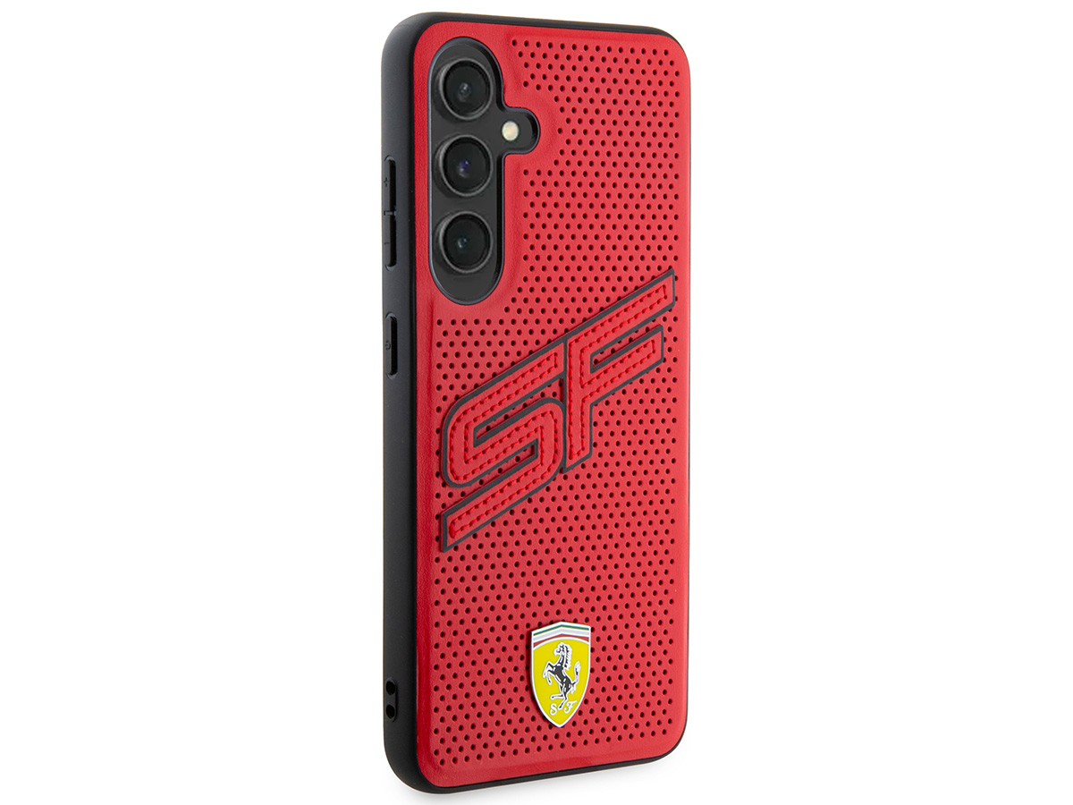 Ferrari SF Perforated Case Rood - Samsung Galaxy S24 hoesje