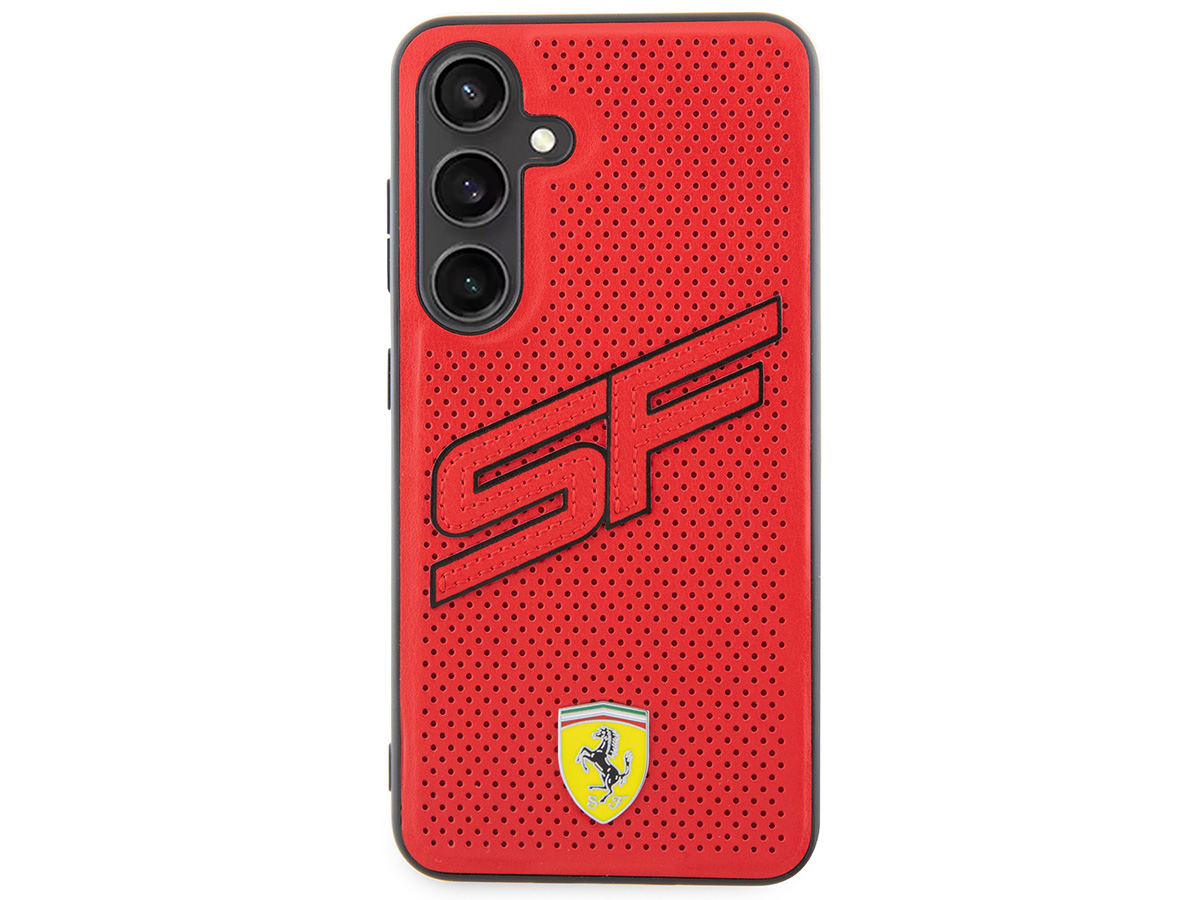 Ferrari SF Perforated Case Rood - Samsung Galaxy S24 hoesje