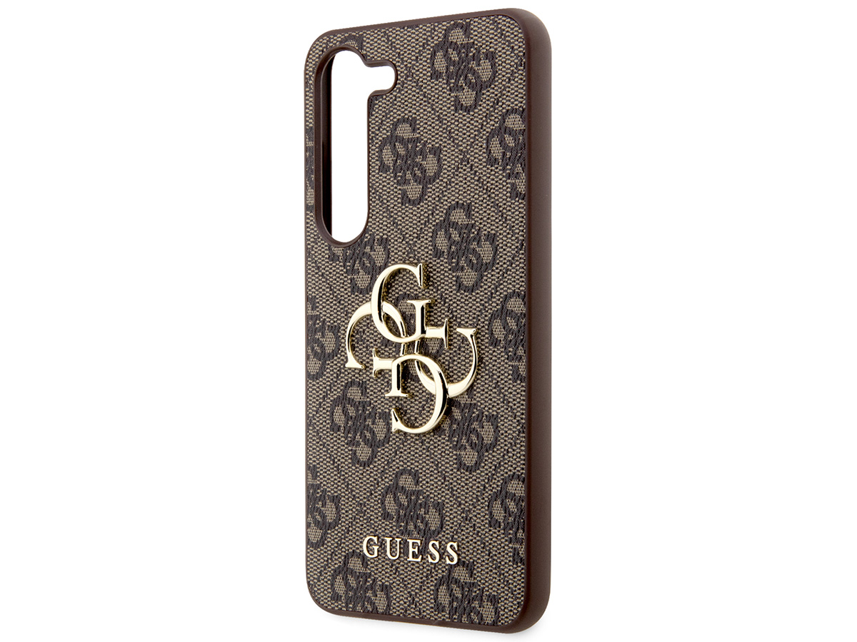 Guess Big 4G Monogram Case Bruin - Samsung Galaxy S24 hoesje