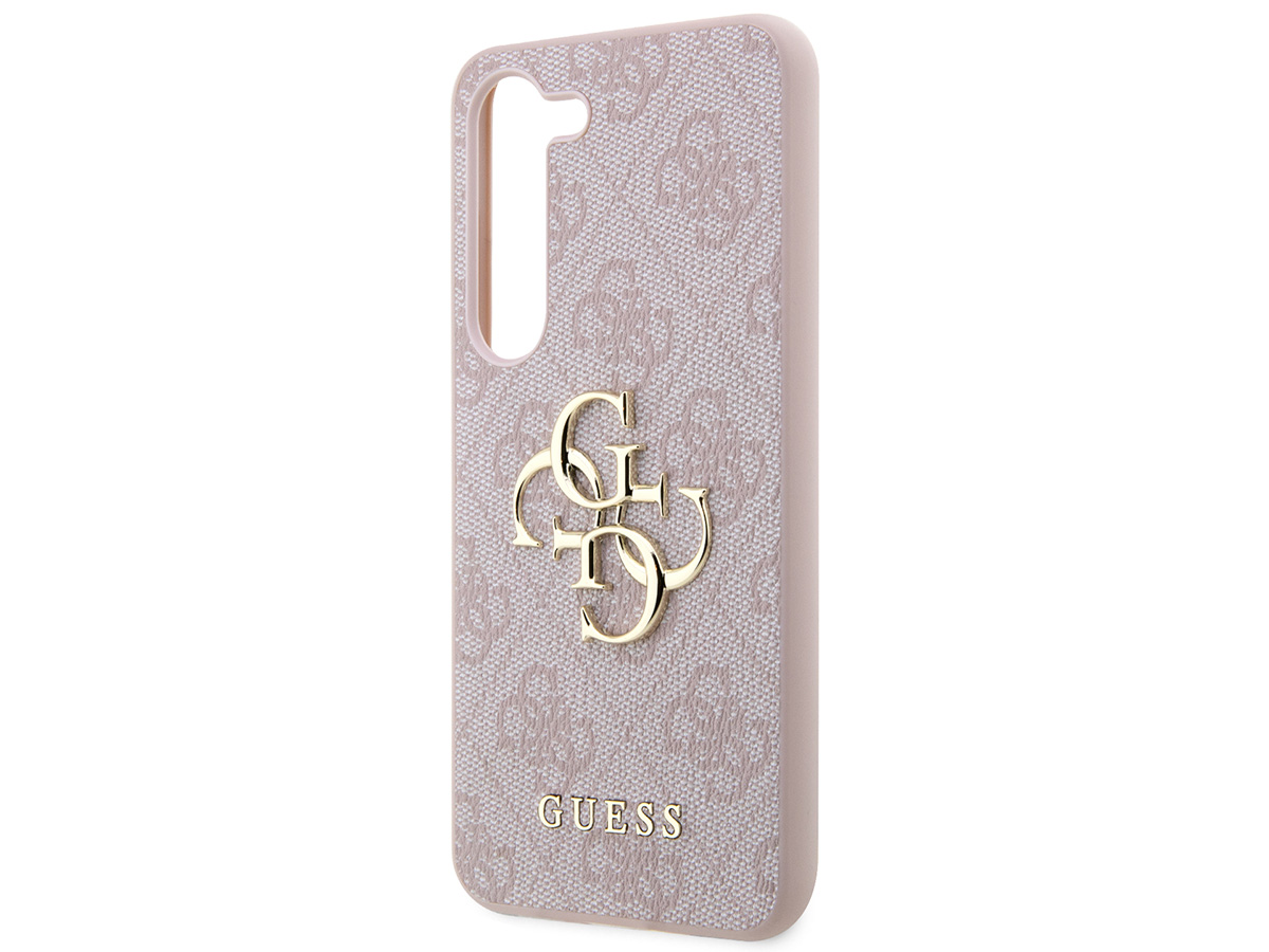 Guess Big 4G Monogram Case Roze - Samsung Galaxy S24 hoesje