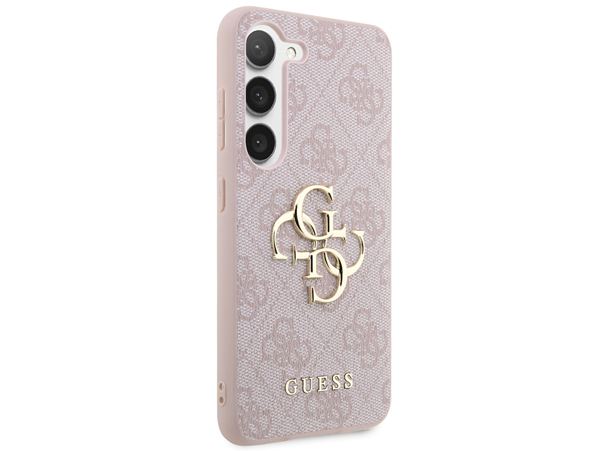 Guess Big 4G Monogram Case Roze - Samsung Galaxy S24 hoesje