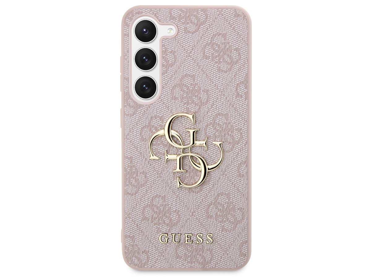 Guess Big 4G Monogram Case Roze - Samsung Galaxy S24 hoesje