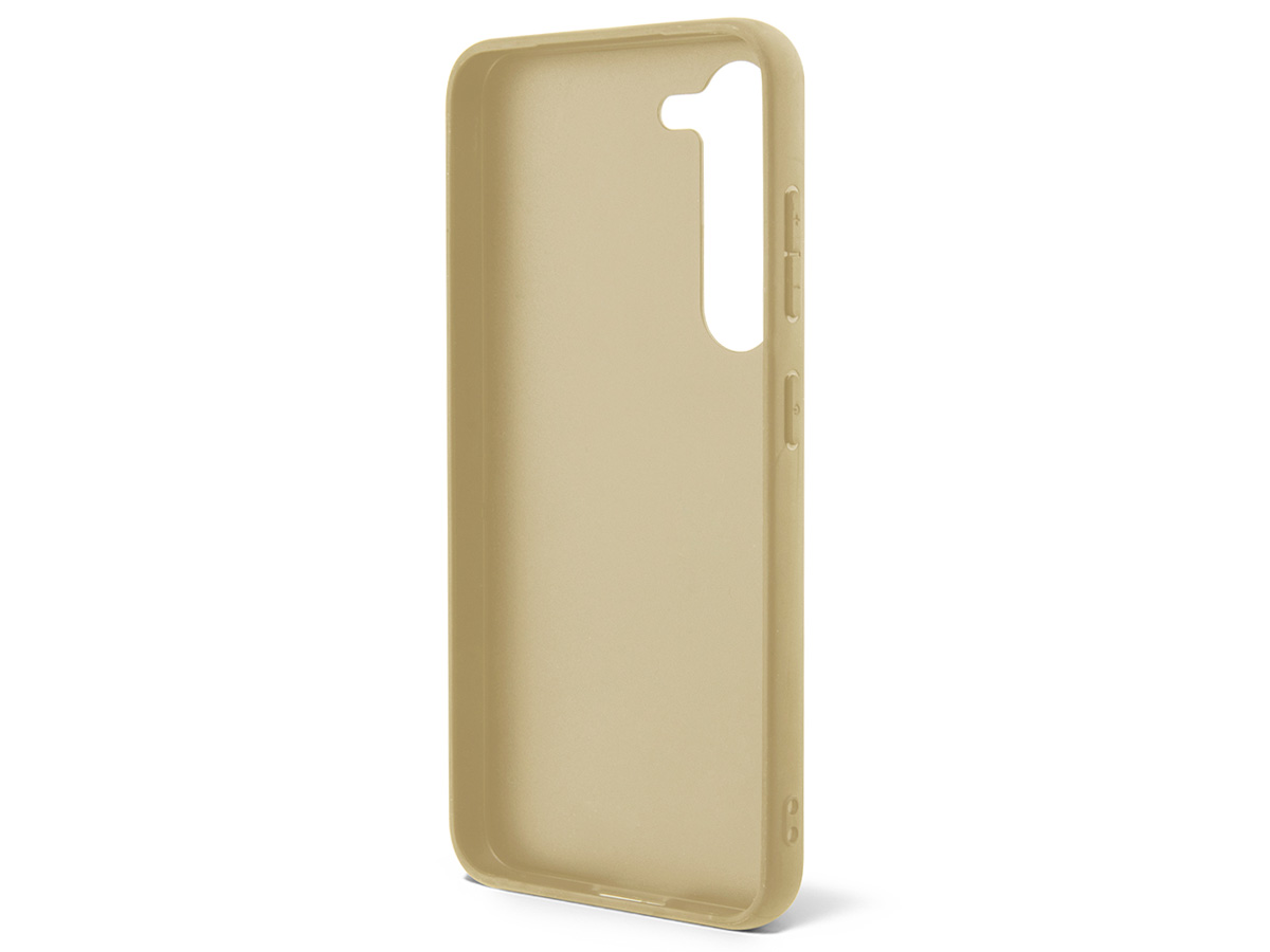 Guess Glitter Script Case Goud - Samsung Galaxy S24 hoesje