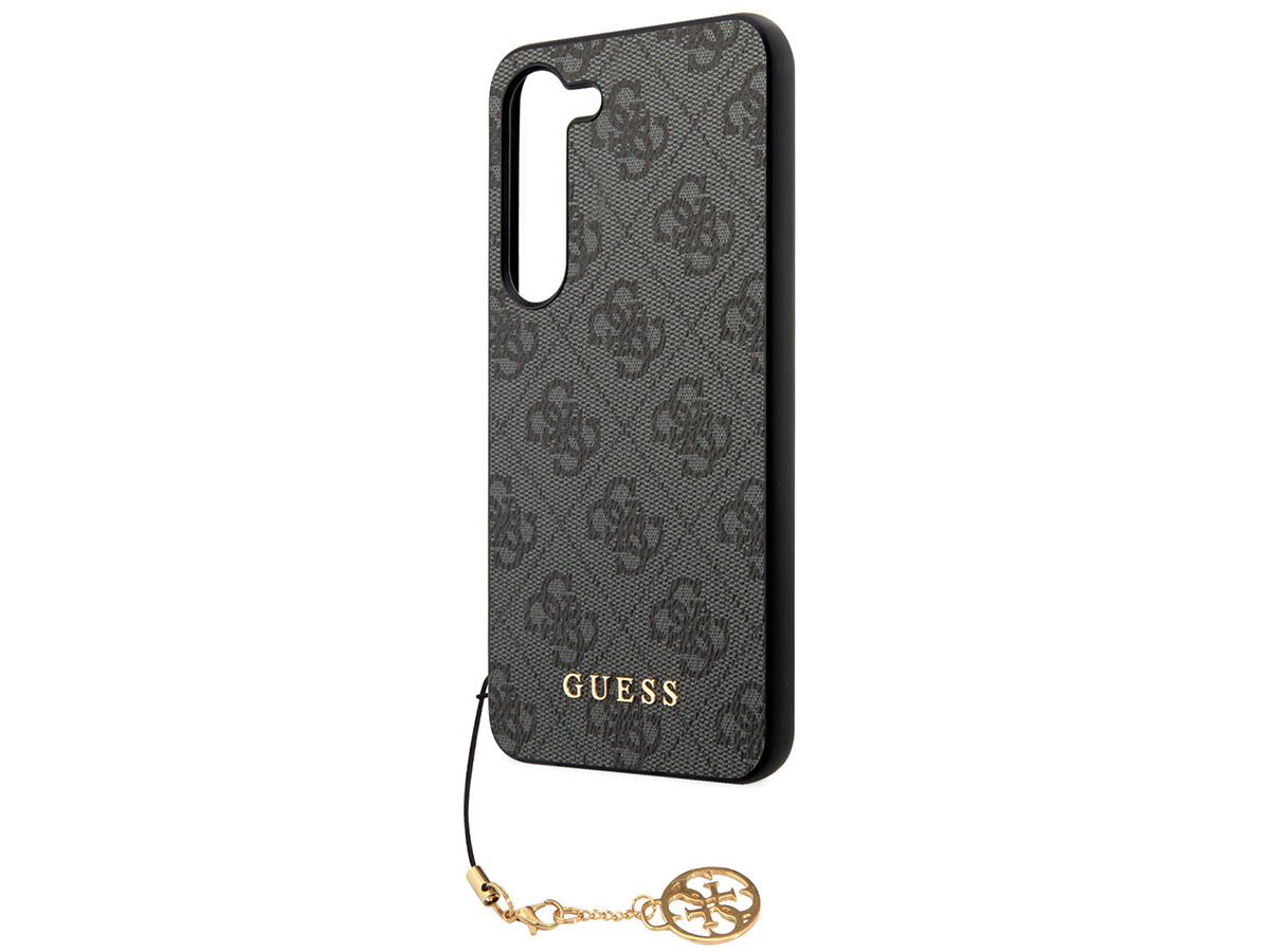 Guess Monogram Charm Case Grijs - Samsung Galaxy S24 hoesje