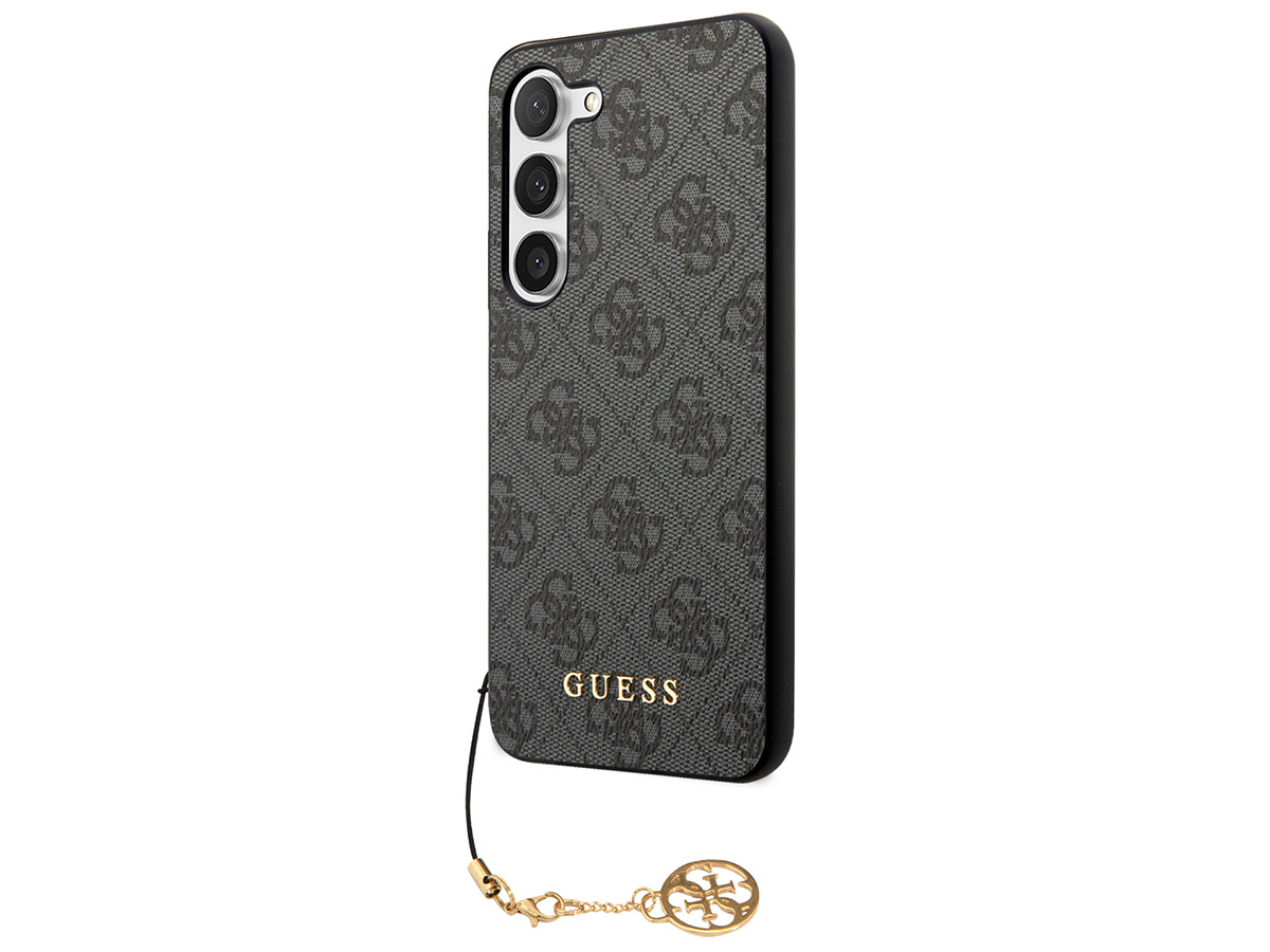 Guess Monogram Charm Case Grijs - Samsung Galaxy S24 hoesje