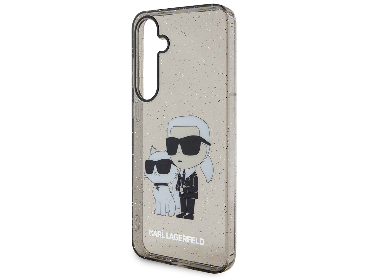 Karl Lagerfeld Ikonik Duo Glitter TPU Case - Samsung Galaxy S24 hoesje