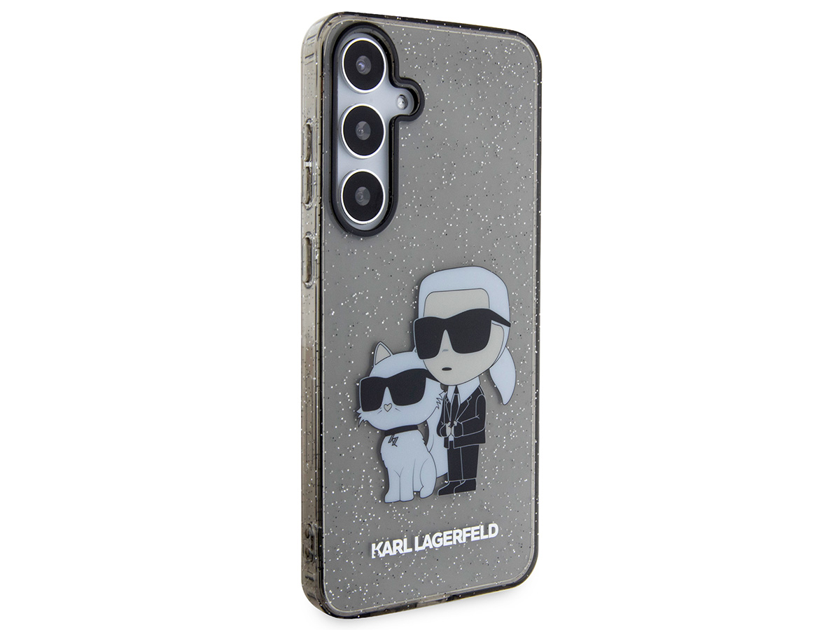 Karl Lagerfeld Ikonik Duo Glitter TPU Case - Samsung Galaxy S24 hoesje