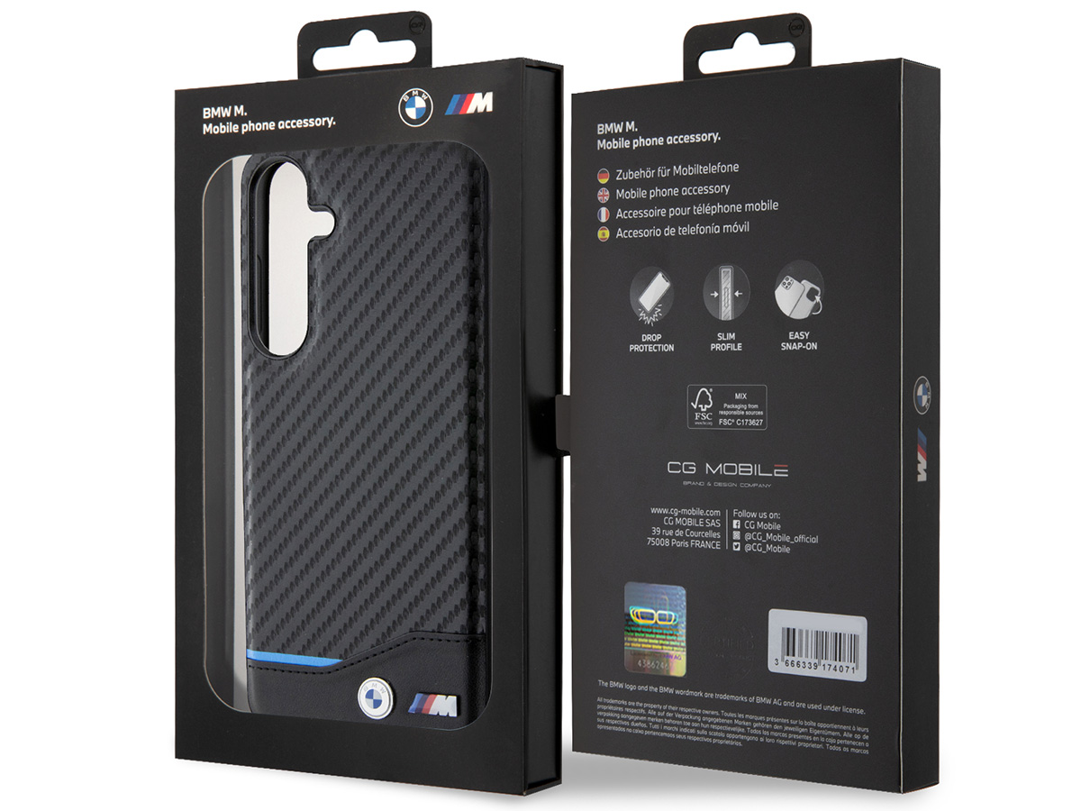 BMW M Carbon Look Case - Samsung Galaxy S24+ hoesje