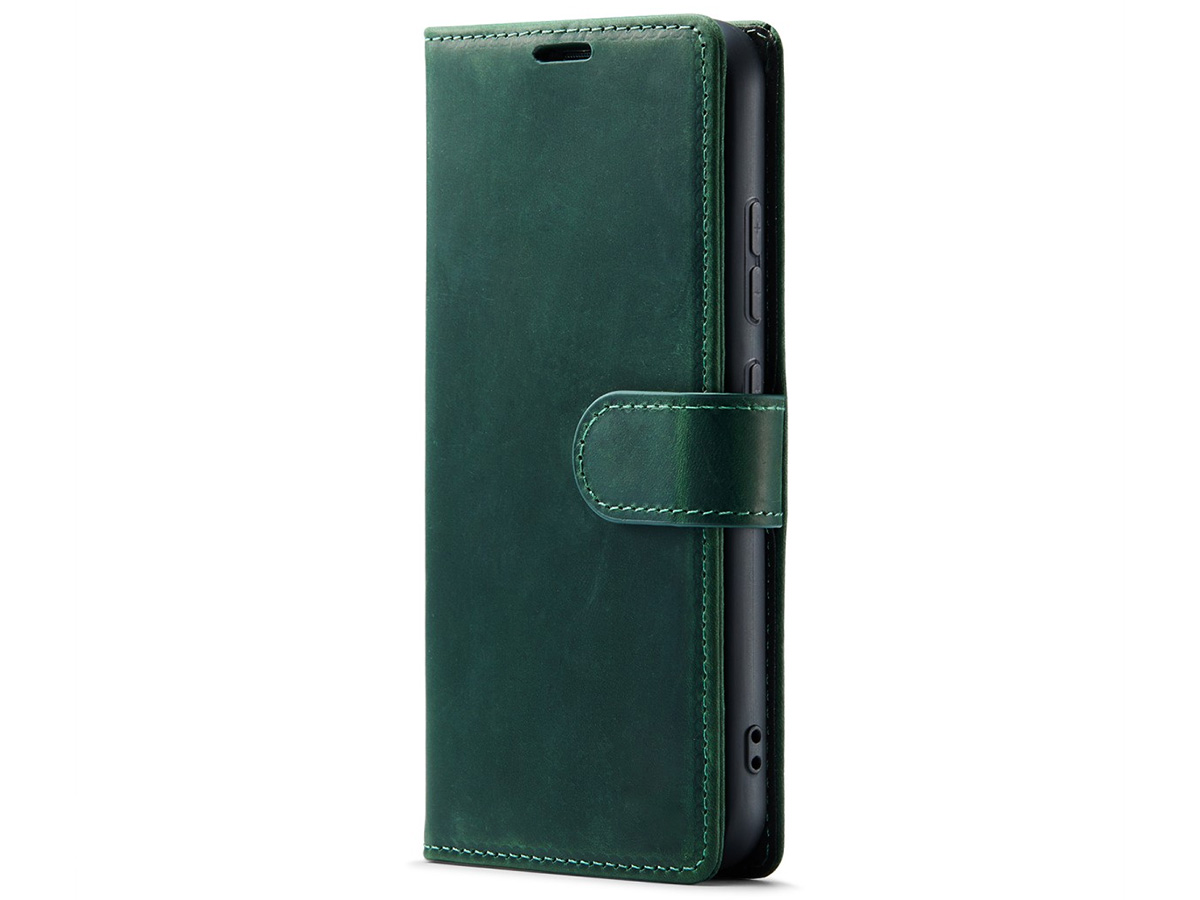 CaseMania Vintage Leather Case Groen - Samsung Galaxy S24+ hoesje