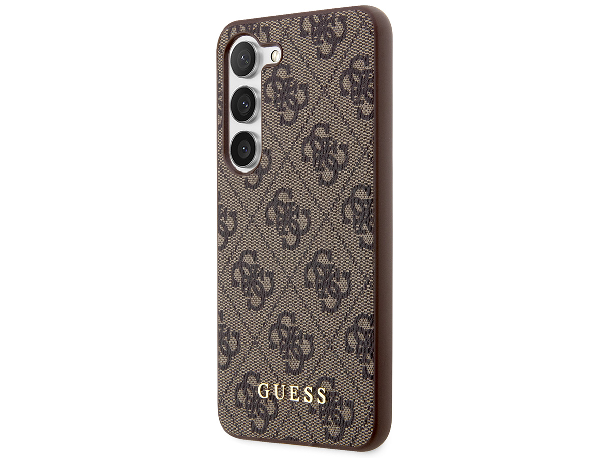 Guess Monogram Case Bruin - Samsung Galaxy S24+ hoesje