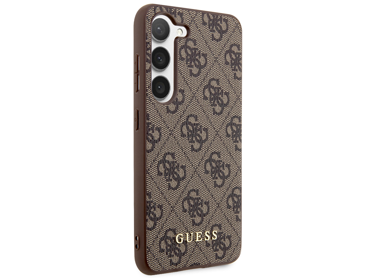 Guess Monogram Case Bruin - Samsung Galaxy S24+ hoesje