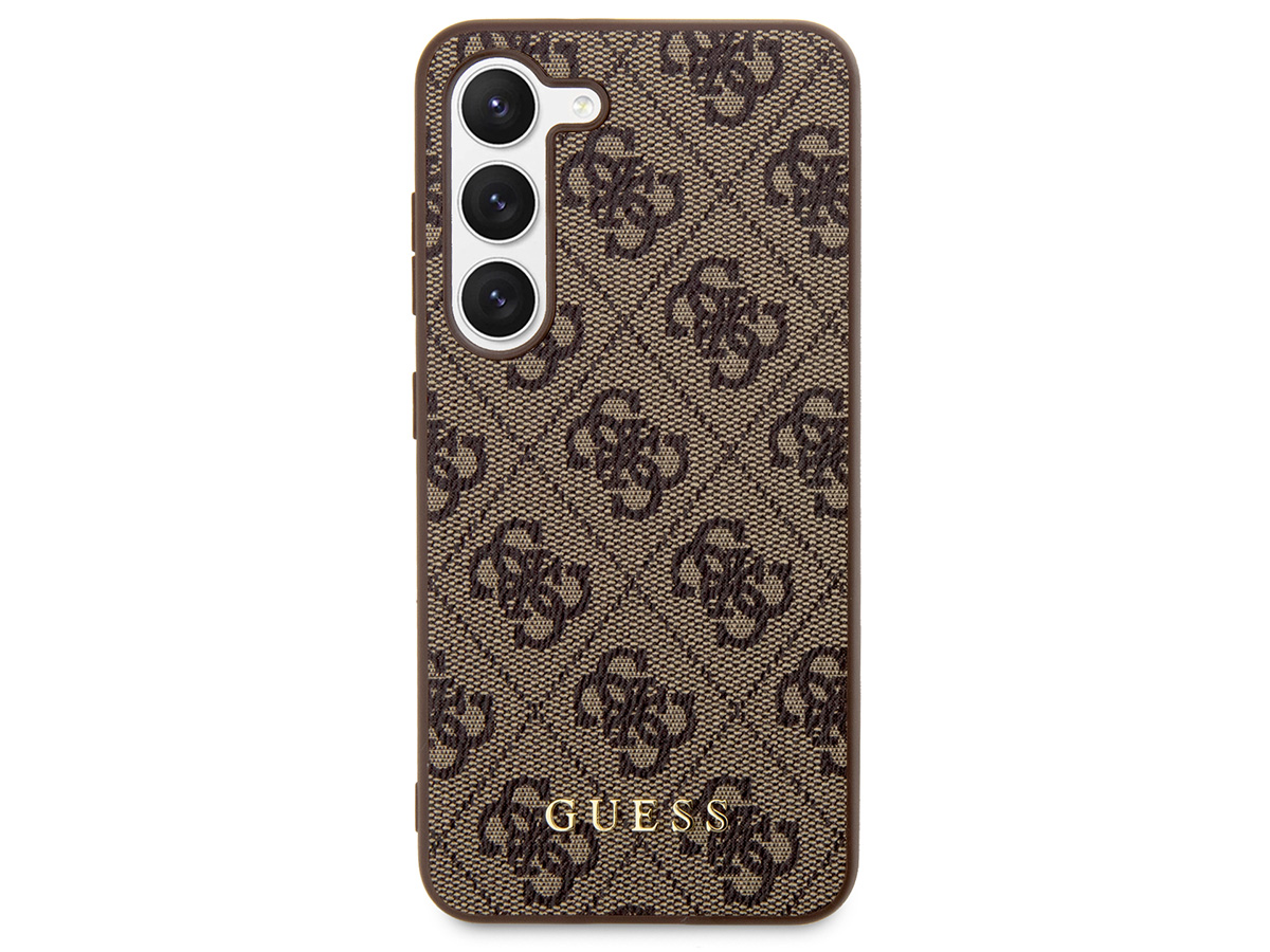 Guess Monogram Case Bruin - Samsung Galaxy S24+ hoesje