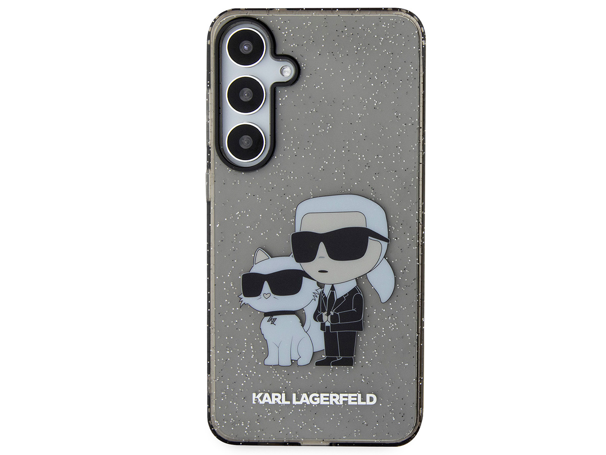 Karl Lagerfeld Ikonik Duo Glitter TPU Case - Samsung Galaxy S24+ hoesje