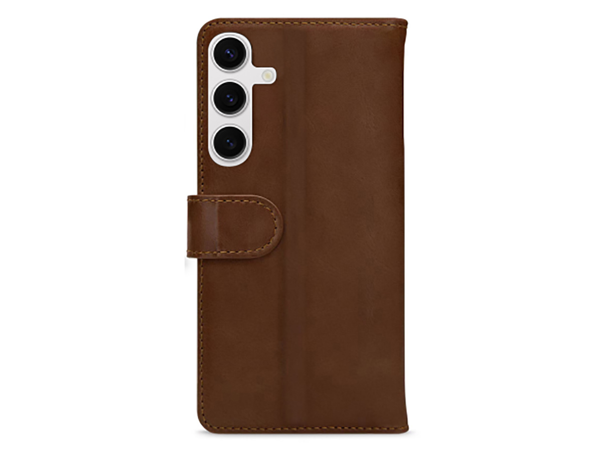 Mobilize Leather Wallet Bruin - Samsung Galaxy S24+ Hoesje Leer