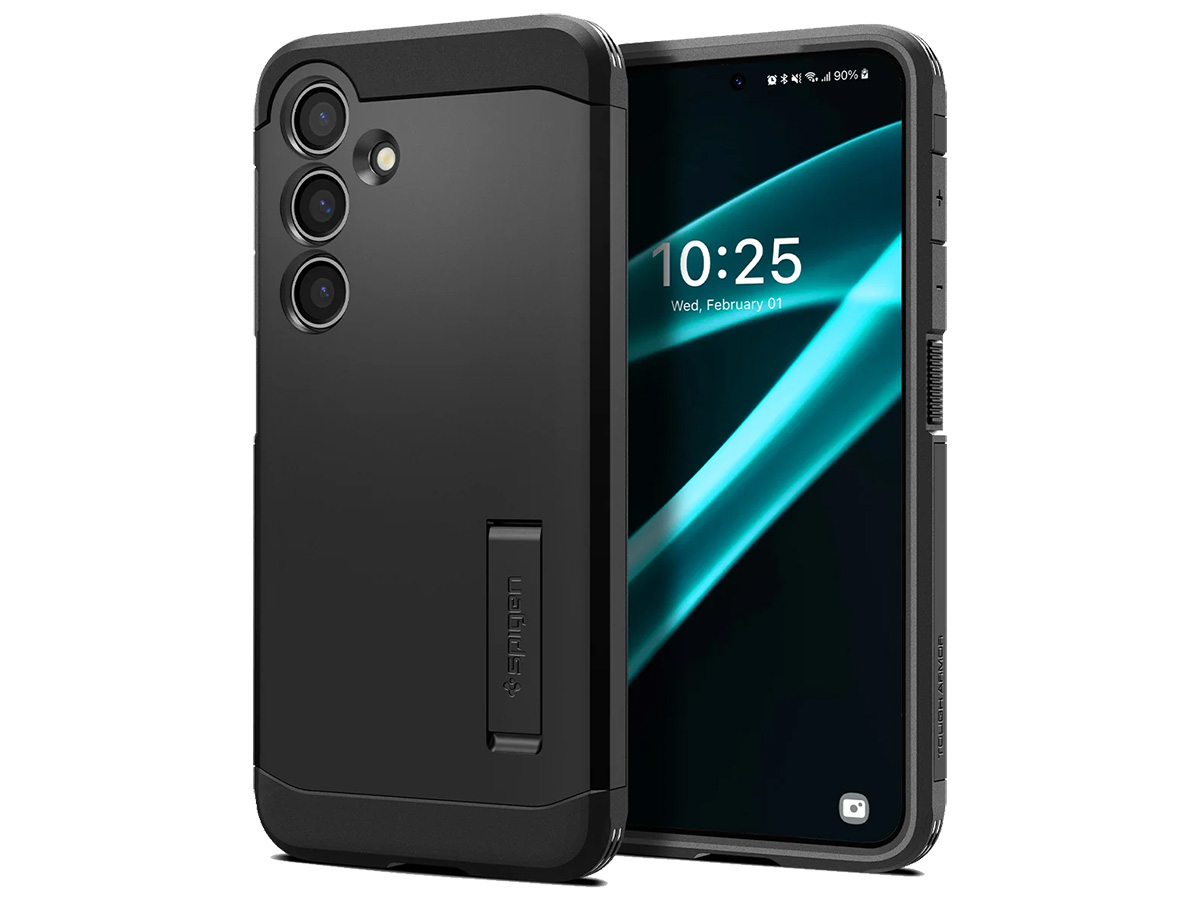 Spigen Tough Armor Case Zwart - Samsung Galaxy S24+ Hoesje