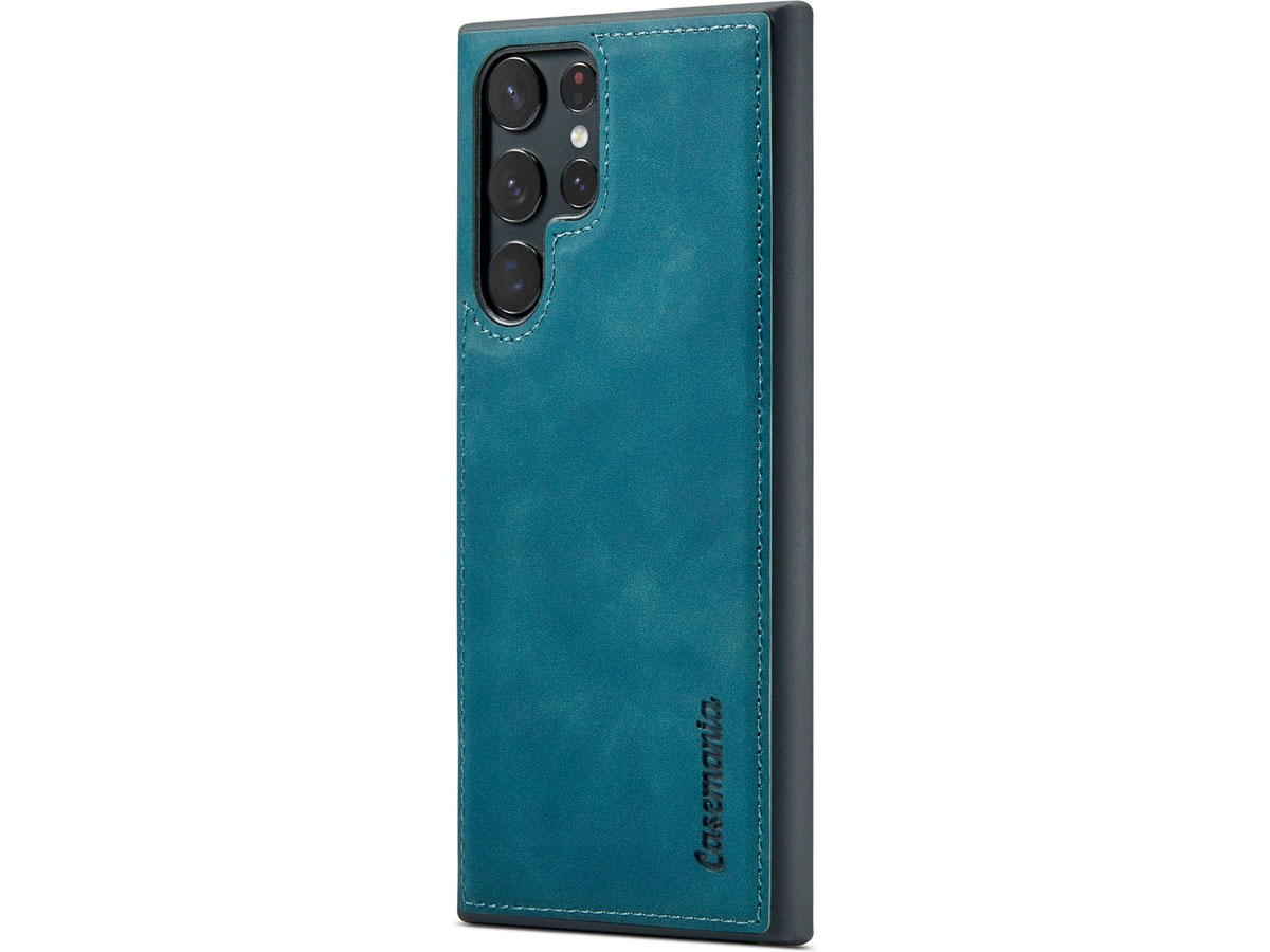 CaseMania 2in1 Magnetic Bookcase Groen - Samsung Galaxy S24 Ultra Hoesje