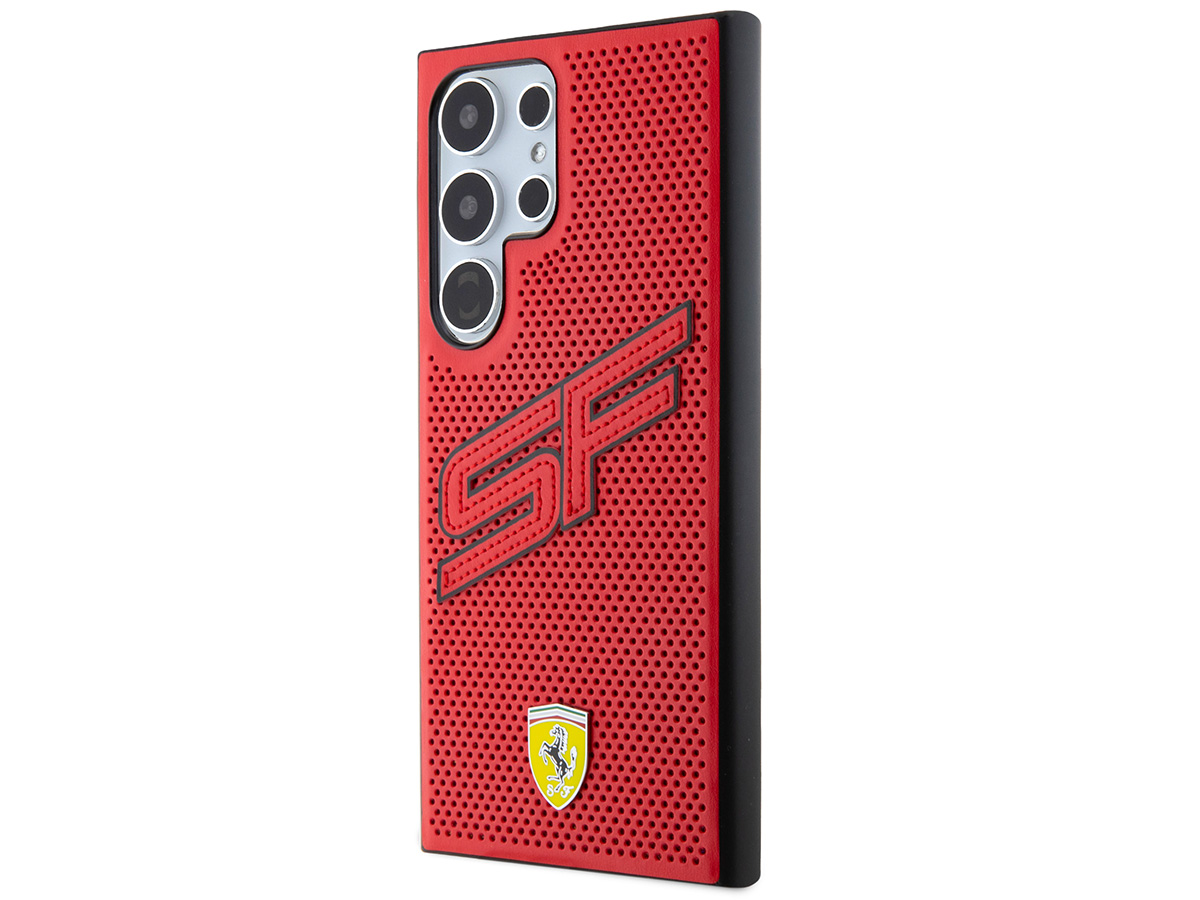 Ferrari SF Perforated Case Rood - Samsung Galaxy S24 Ultra hoesje