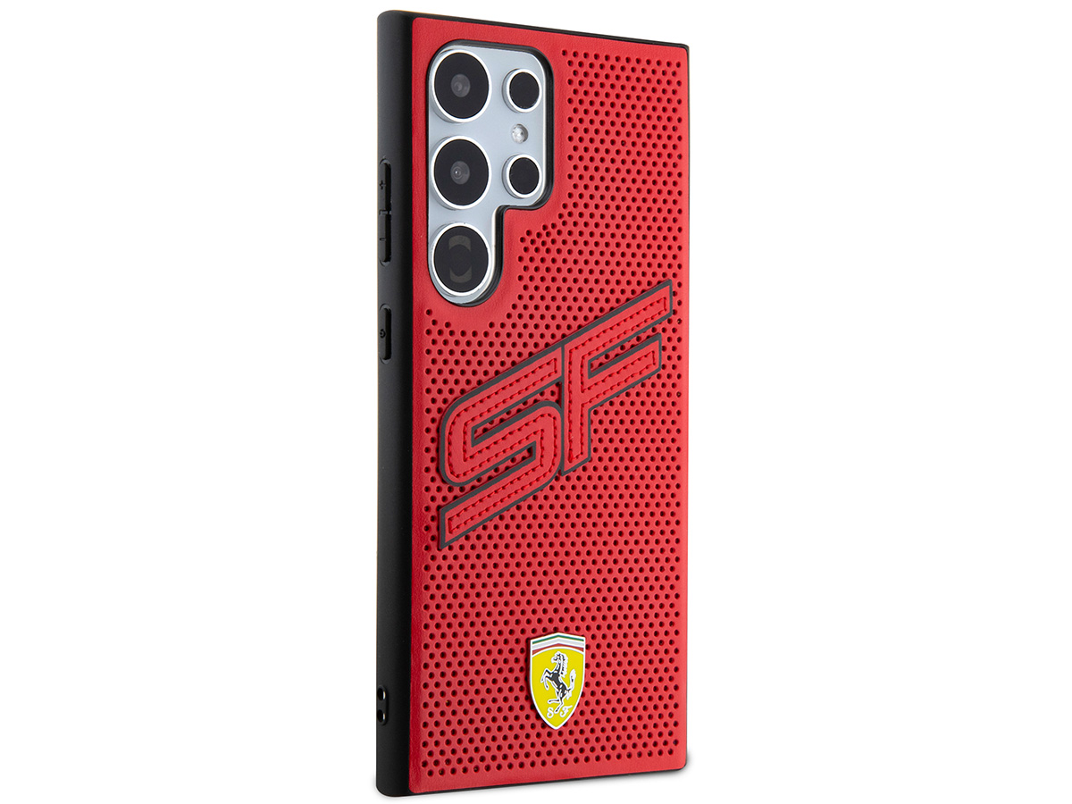 Ferrari SF Perforated Case Rood - Samsung Galaxy S24 Ultra hoesje