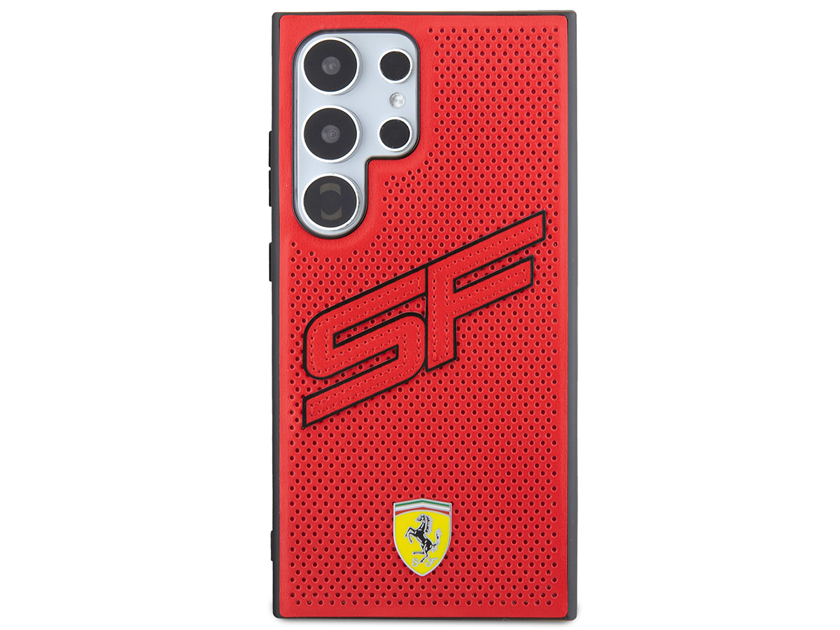 Ferrari SF Perforated Case Rood - Samsung Galaxy S24 Ultra hoesje