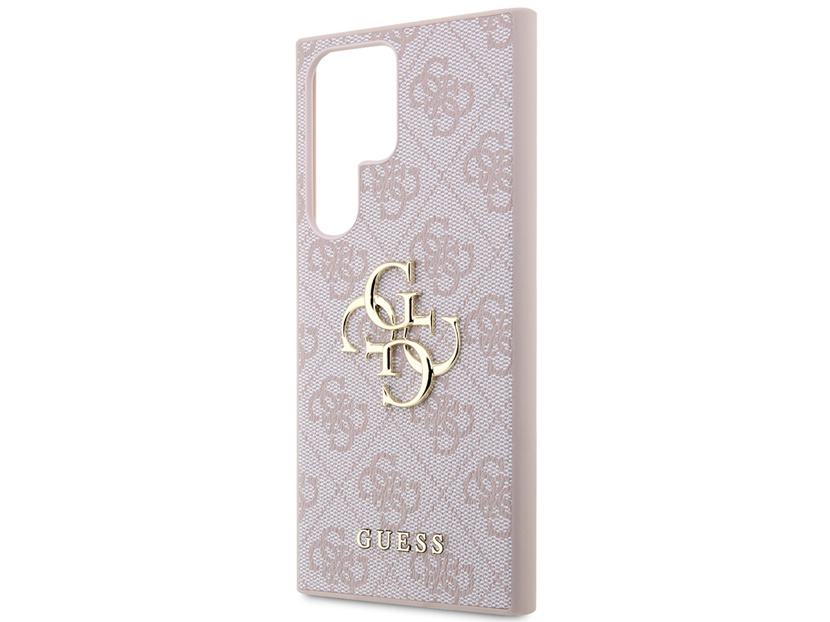 Guess Big 4G Monogram Case Roze - Samsung Galaxy S24 Ultra hoesje