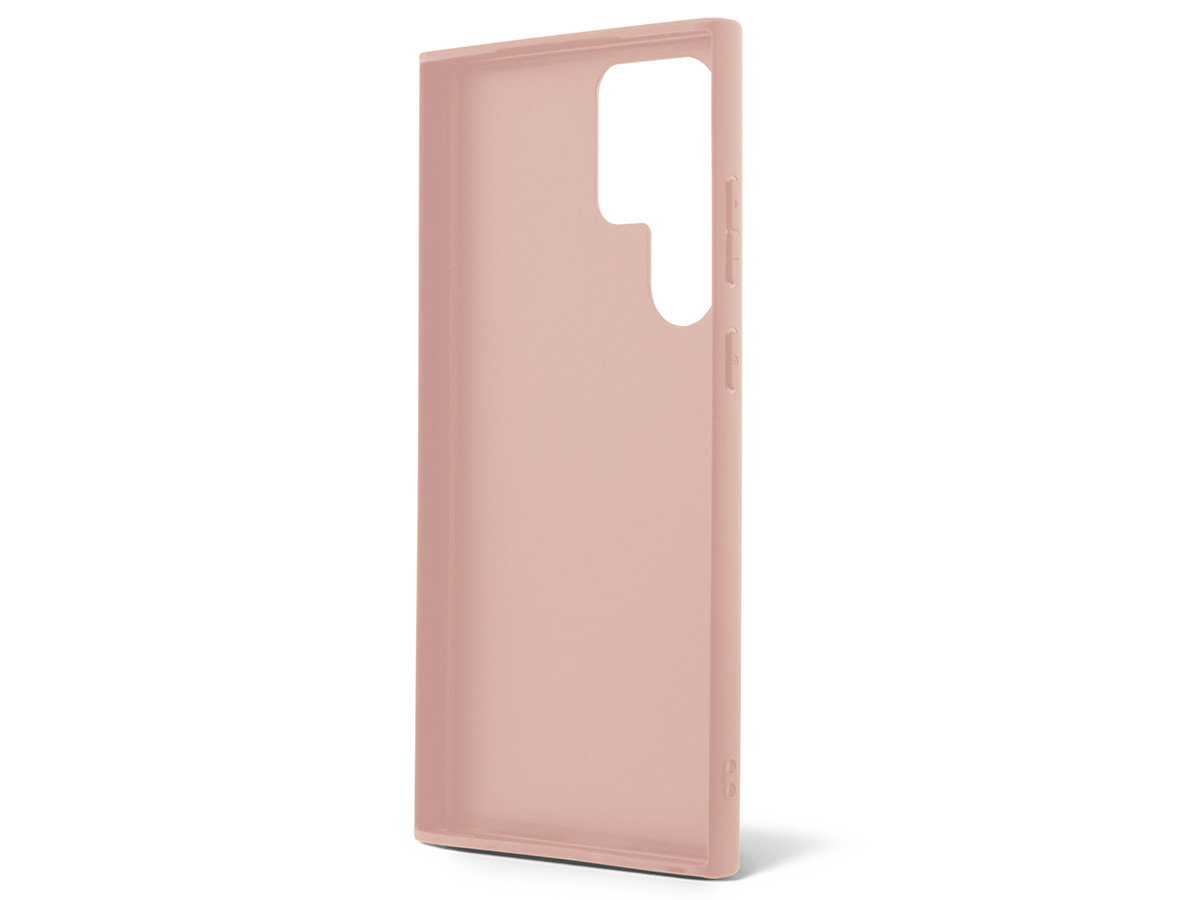Guess Glitter Script Case Roze - Samsung Galaxy S24 Ultra hoesje