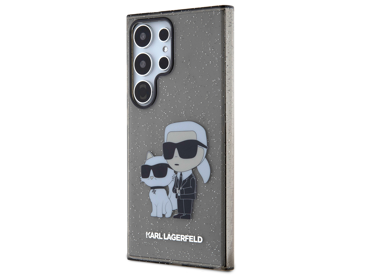 Karl Lagerfeld Ikonik Duo Glitter TPU Case - Samsung Galaxy S24 Ultra hoesje