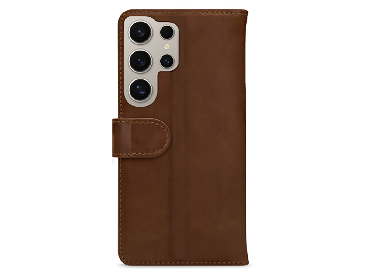 Mobilize Leather Wallet Bruin - Samsung Galaxy S24 Ultra Hoesje Leer